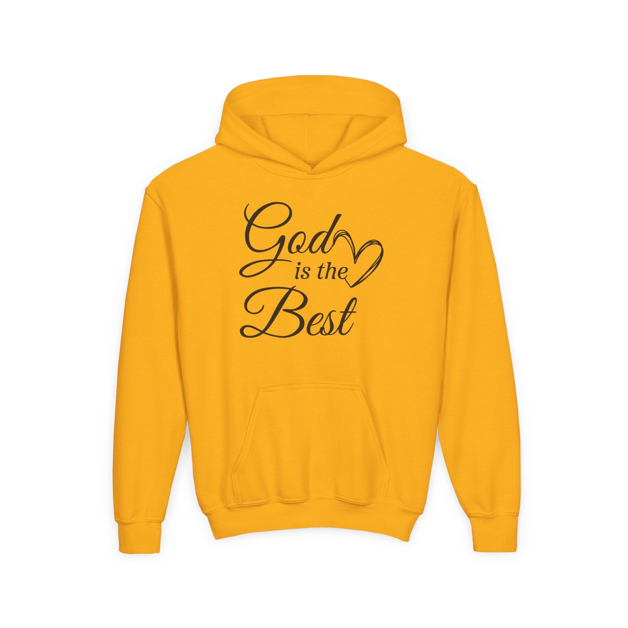 Faith Based Youth Hoodie - God Is The Best | Kids clothes by atgodanddesigns