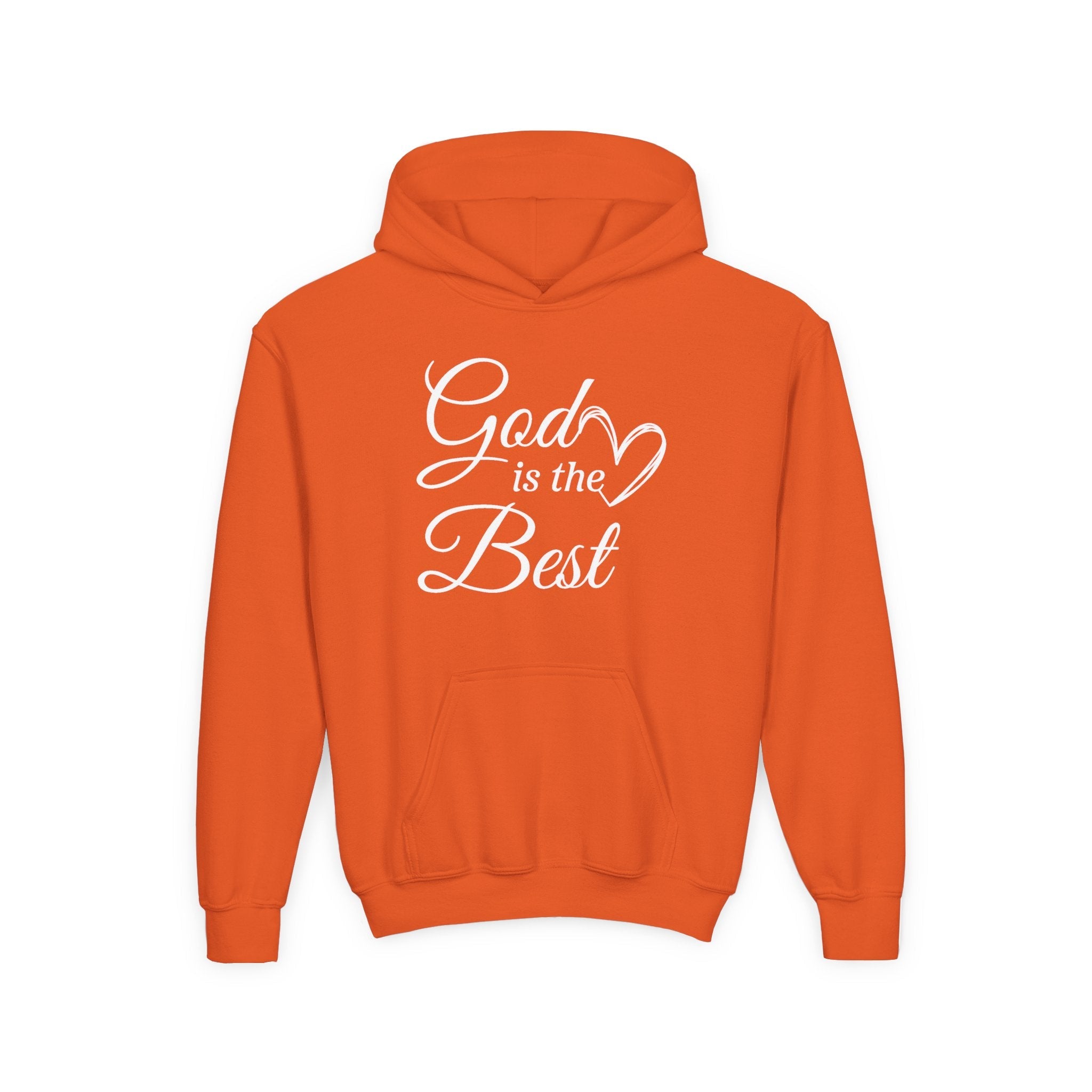 Faith Based Youth Hoodie - God Is The Best | Kids clothes by atgodanddesigns