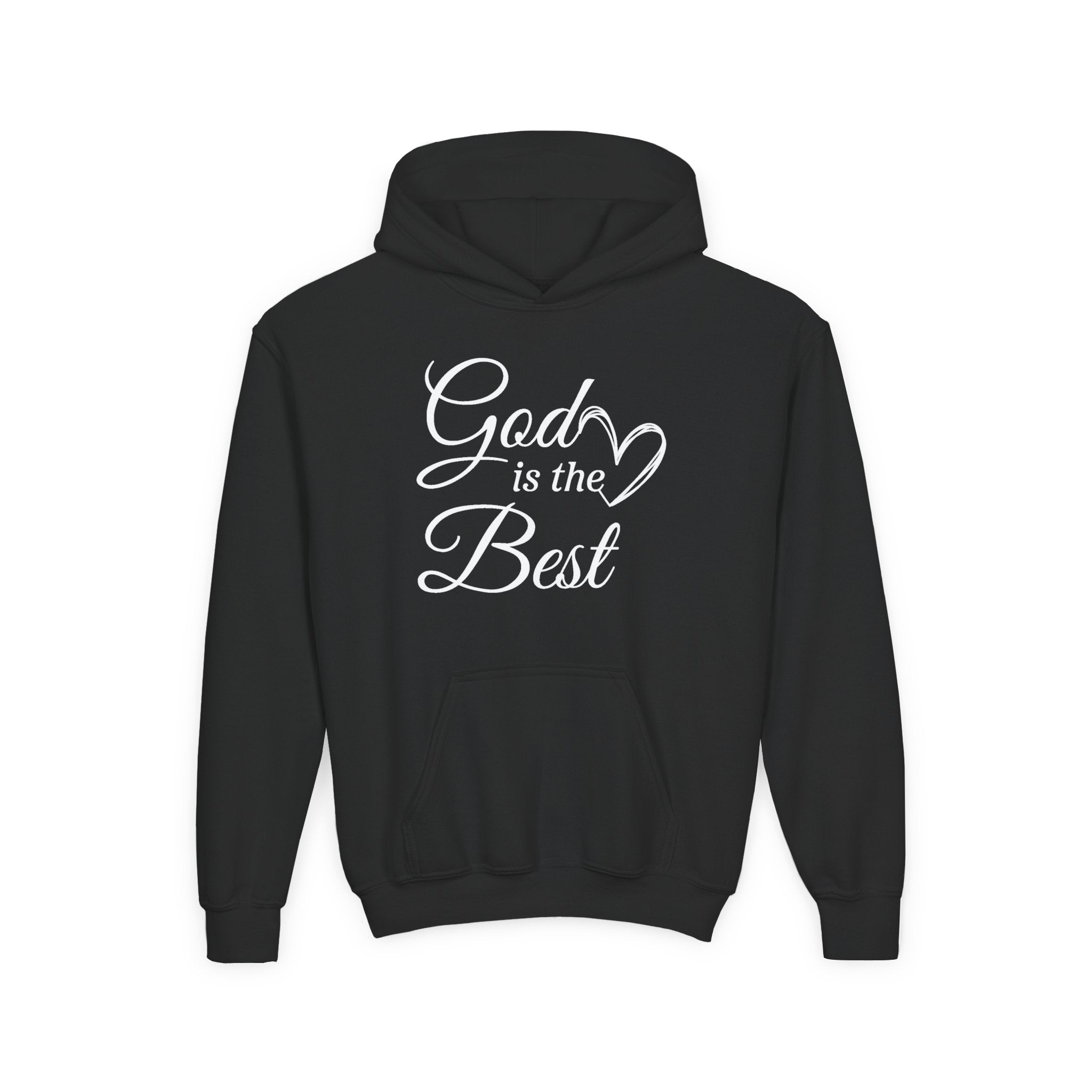 Faith Based Youth Hoodie - God Is The Best | Kids clothes by atgodanddesigns