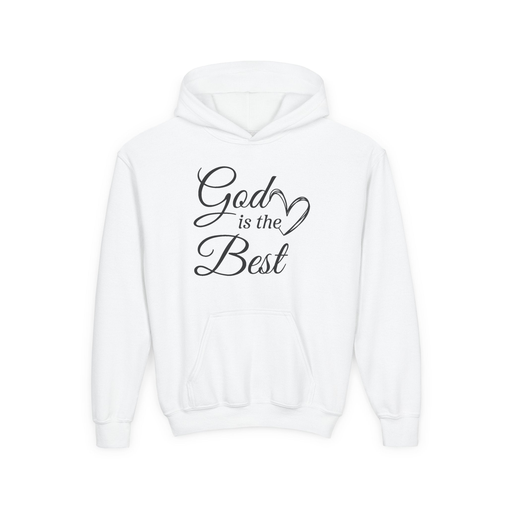 Faith Based Youth Hoodie - God Is The Best | Kids clothes by atgodanddesigns