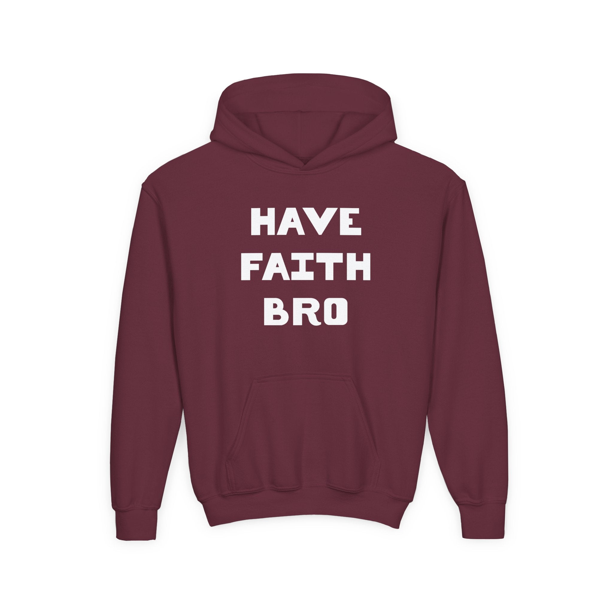 Faith Based Youth Hoodie - Have Faith Bro | Kids clothes by atgodanddesigns