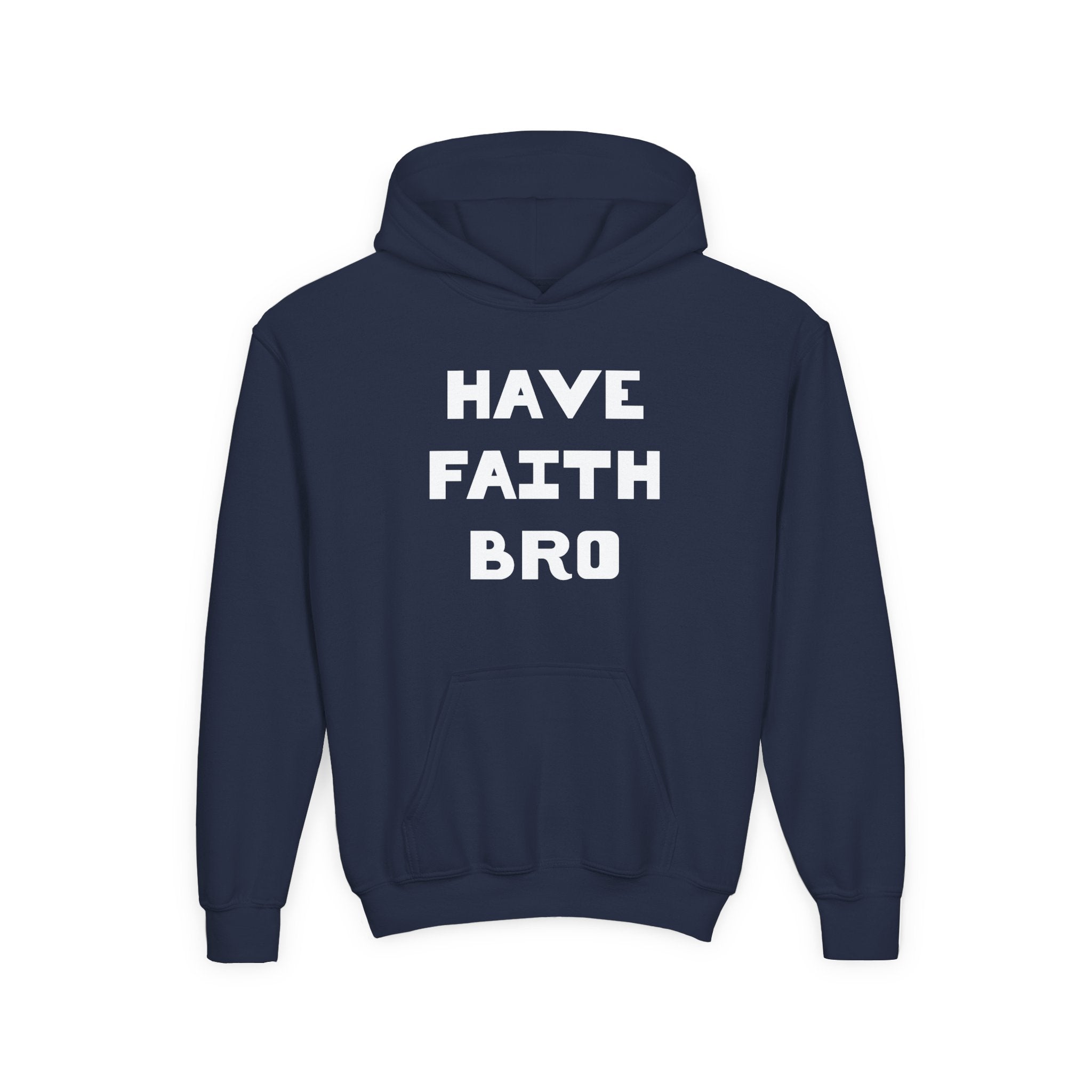 Faith Based Youth Hoodie - Have Faith Bro | Kids clothes by atgodanddesigns