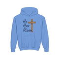 Faith Based Youth Hoodie - He Has Risen | Kids clothes by atgodanddesigns