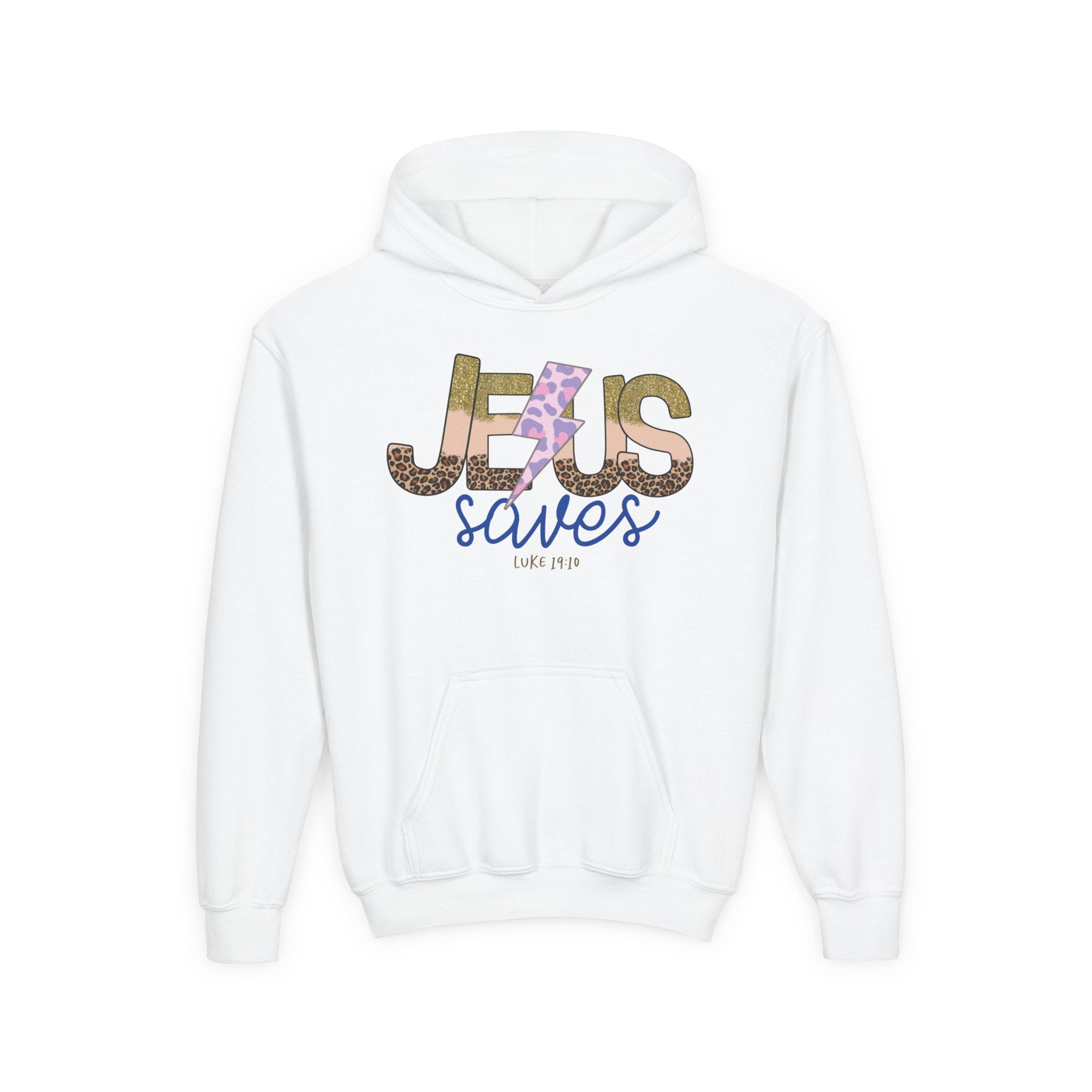 Faith Based Youth Hoodie - Jesus Saves | Kids clothes by atgodanddesigns