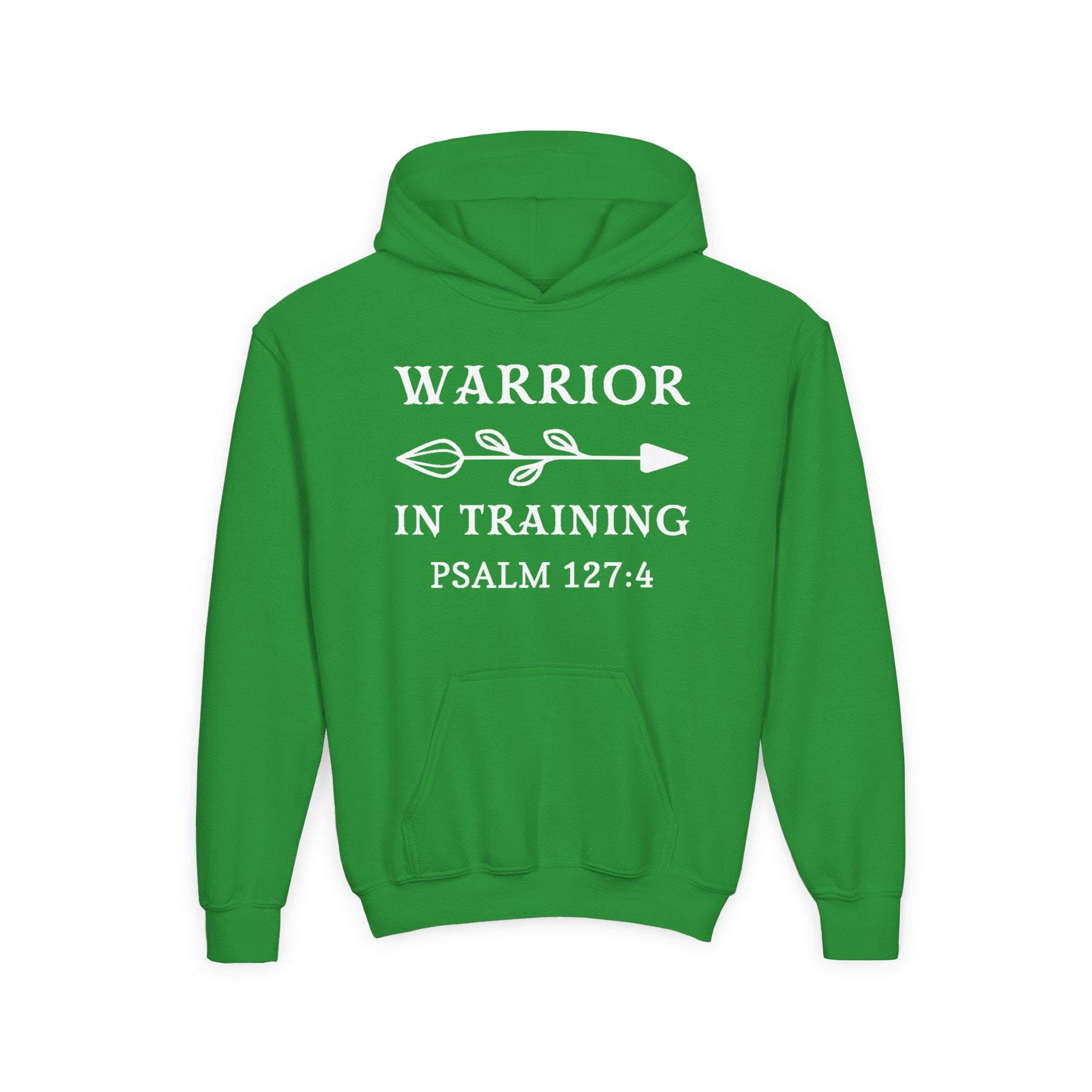 Faith Based Youth Hoodie - Warrior In Training | Kids clothes by atgodanddesigns