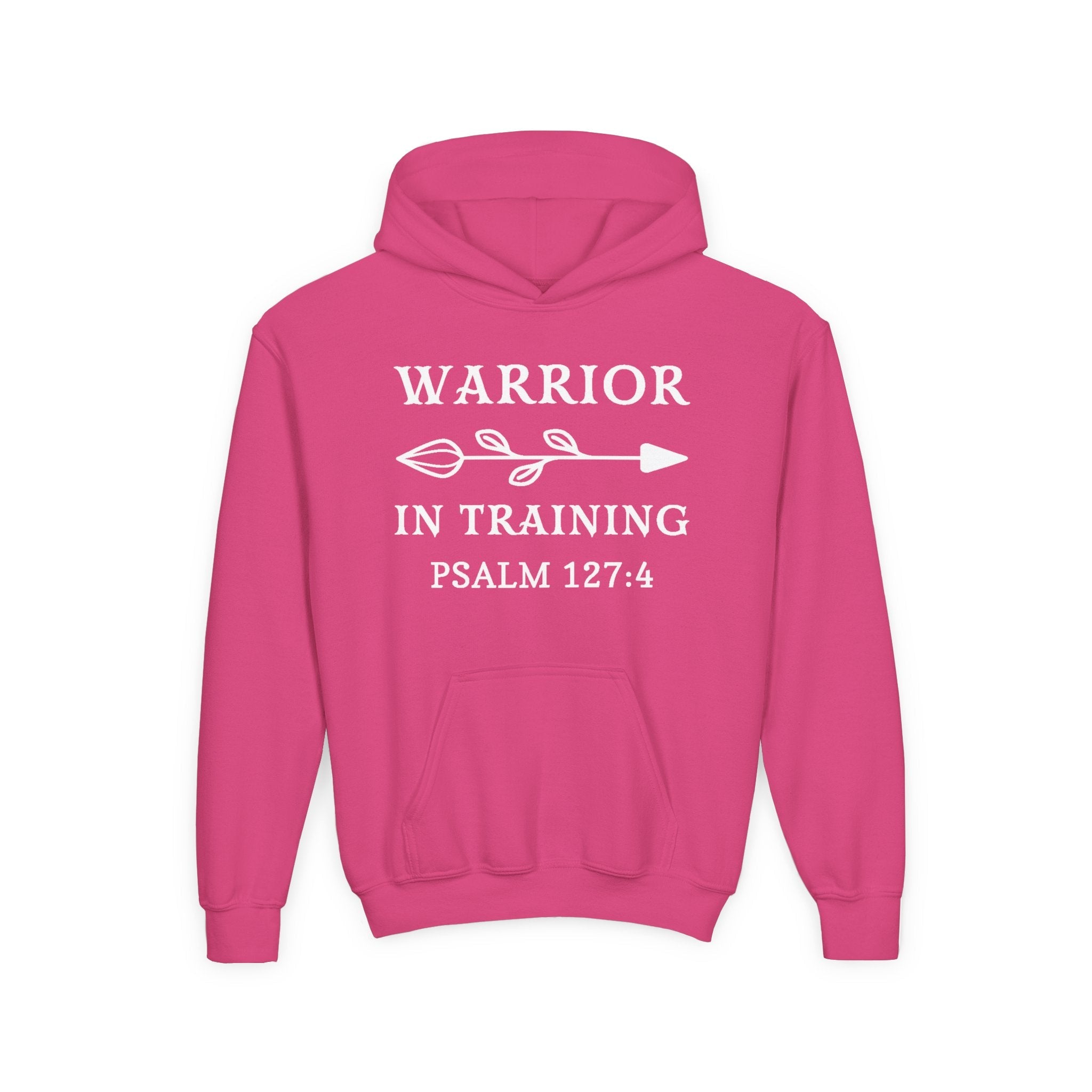 Faith Based Youth Hoodie - Warrior In Training | Kids clothes by atgodanddesigns