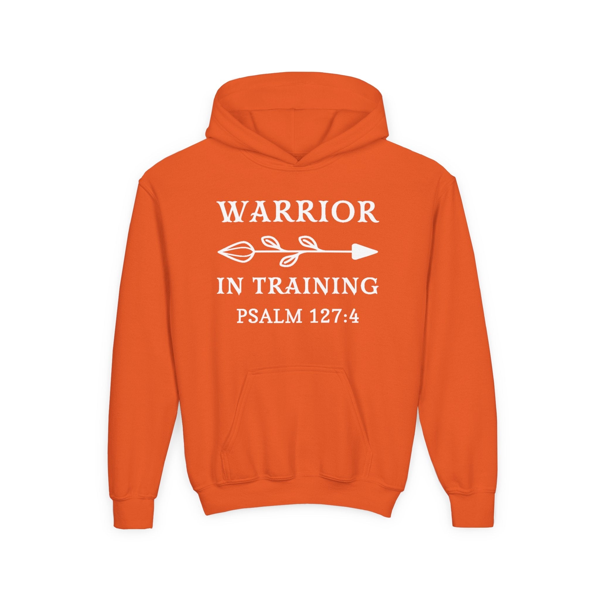 Faith Based Youth Hoodie - Warrior In Training | Kids clothes by atgodanddesigns