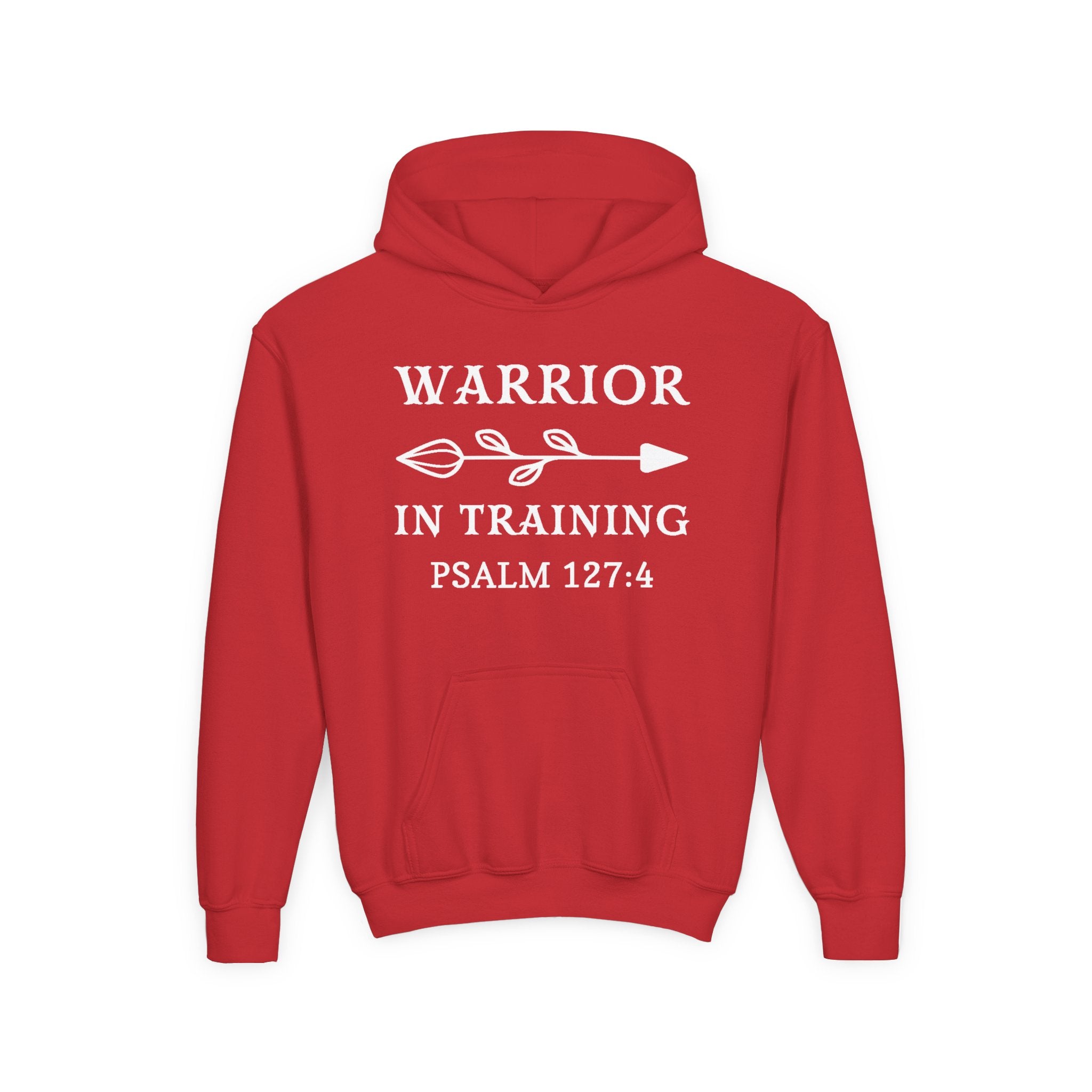 Faith Based Youth Hoodie - Warrior In Training | Kids clothes by atgodanddesigns