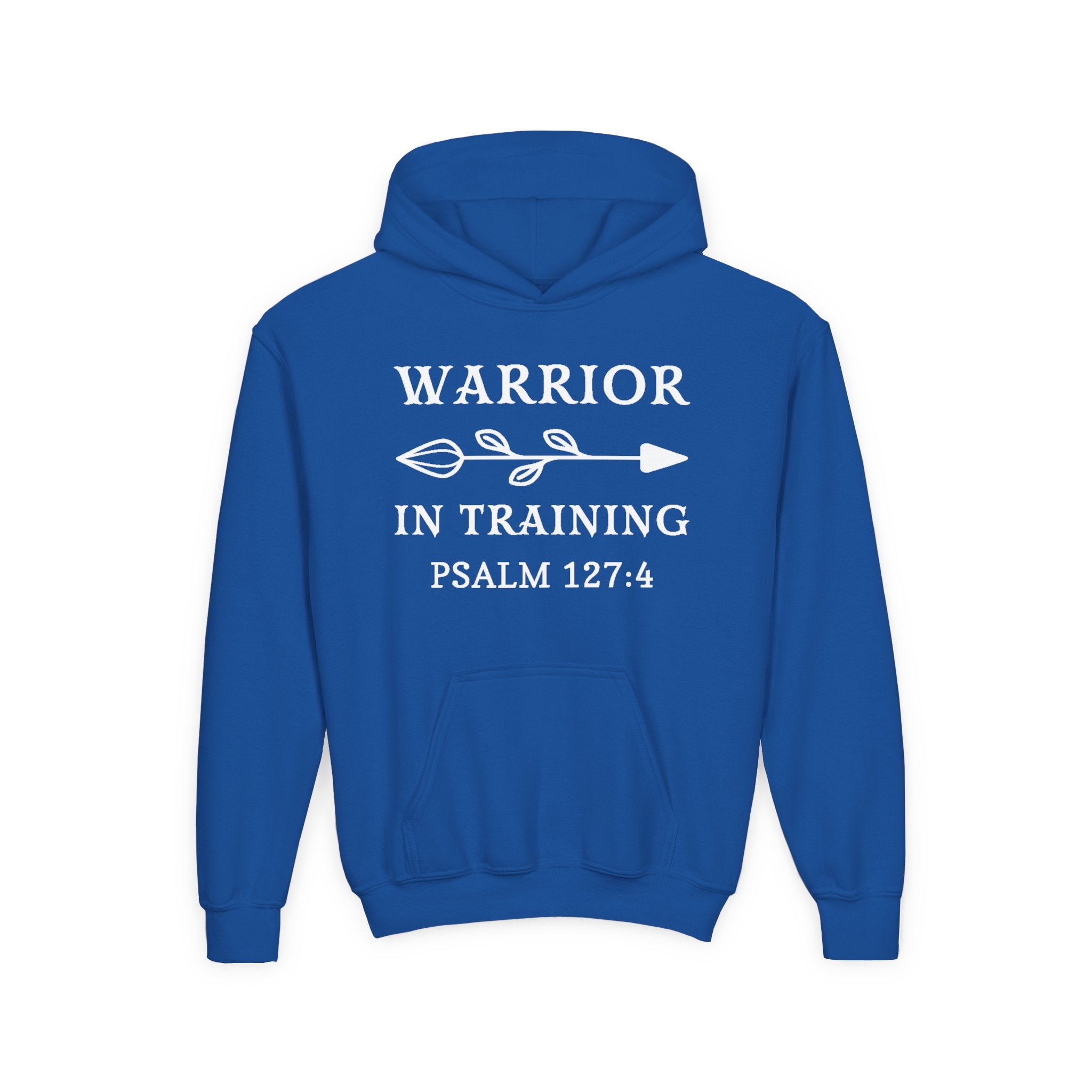 Faith Based Youth Hoodie - Warrior In Training | Kids clothes by atgodanddesigns