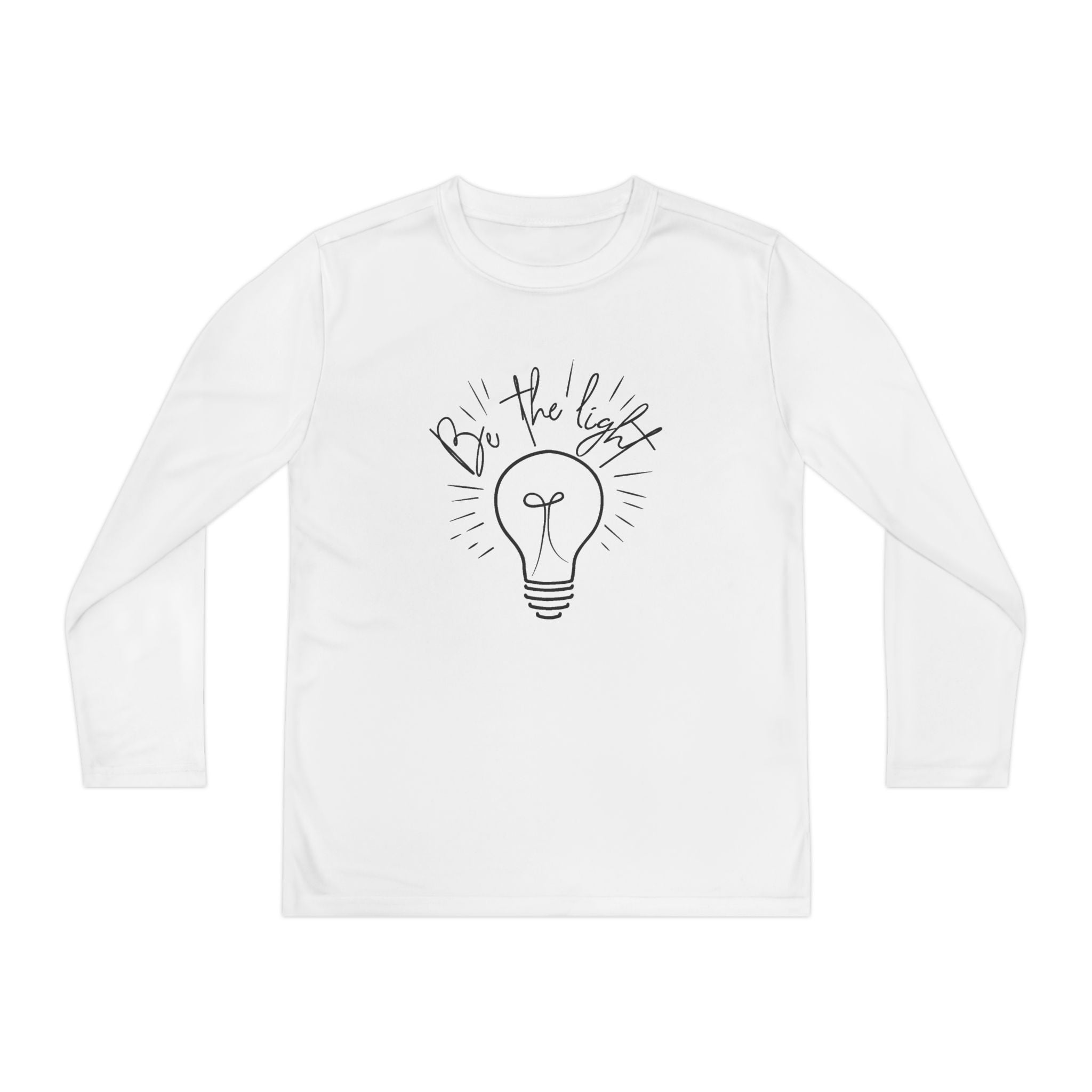 Faith Based Youth Long Sleeve T-Shirt - Be The Light | Kids clothes by atgodanddesigns