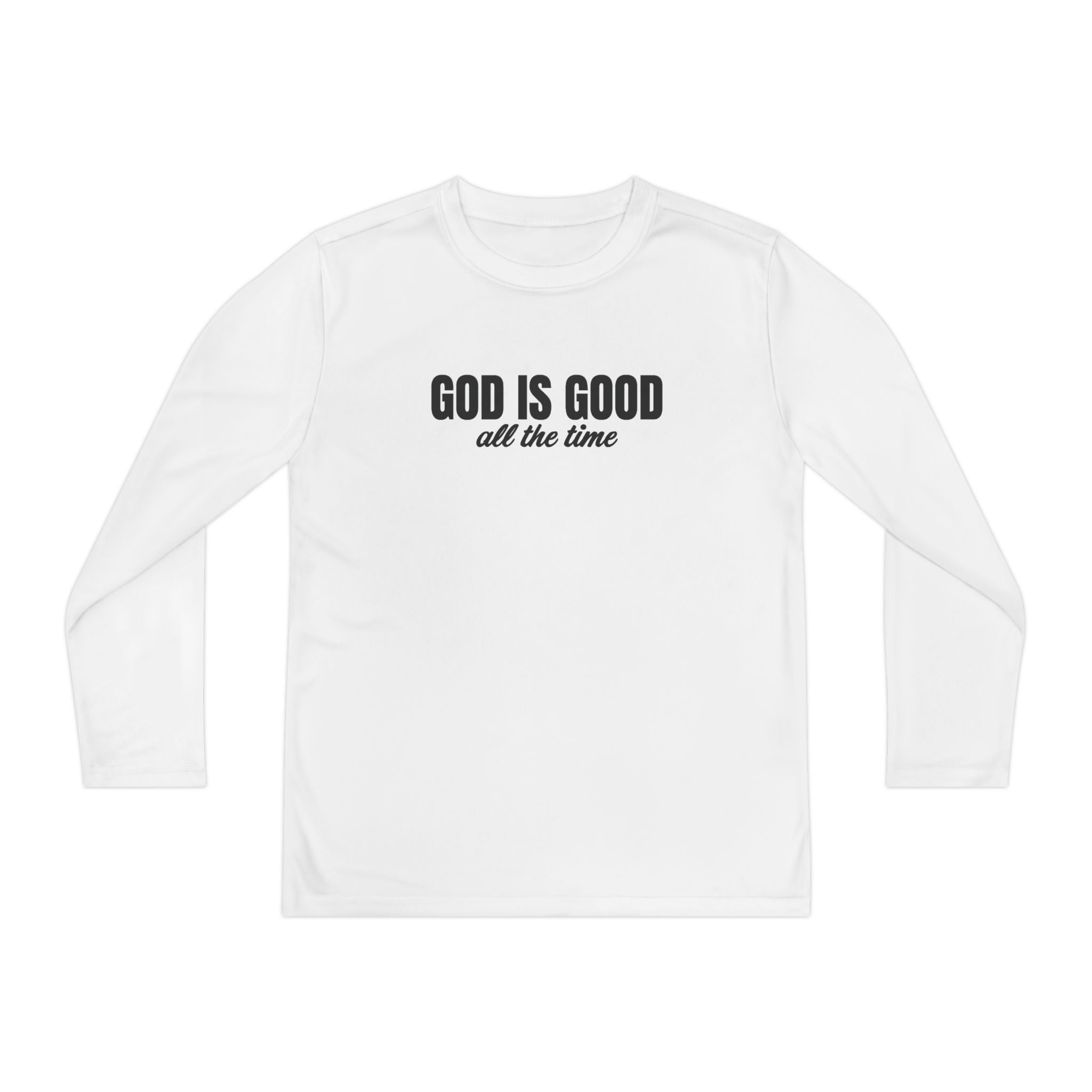 Faith Based Youth Long Sleeve T-Shirt - God Is Good All The Time | Kids clothes by atgodanddesigns