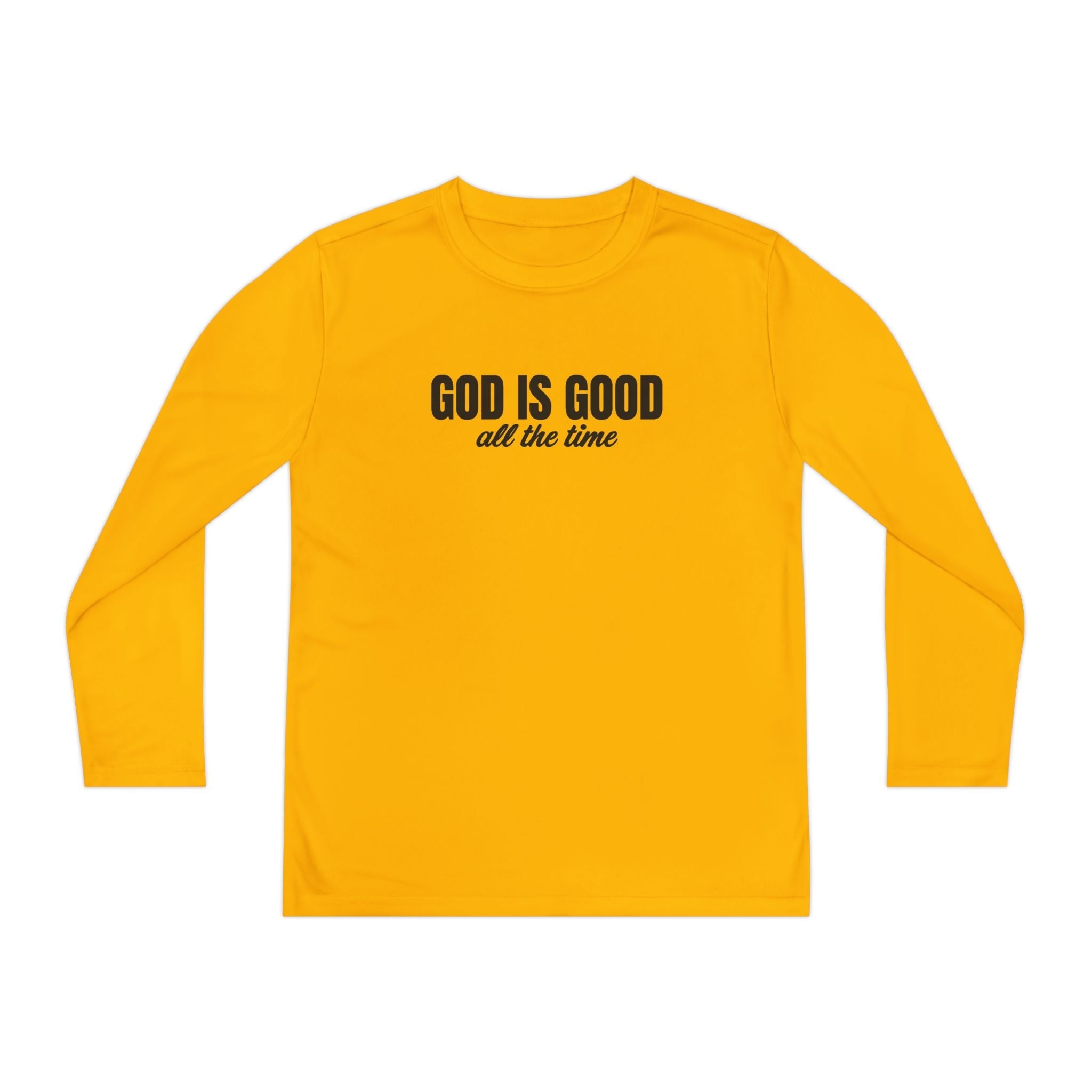 Faith Based Youth Long Sleeve T-Shirt - God Is Good All The Time | Kids clothes by atgodanddesigns