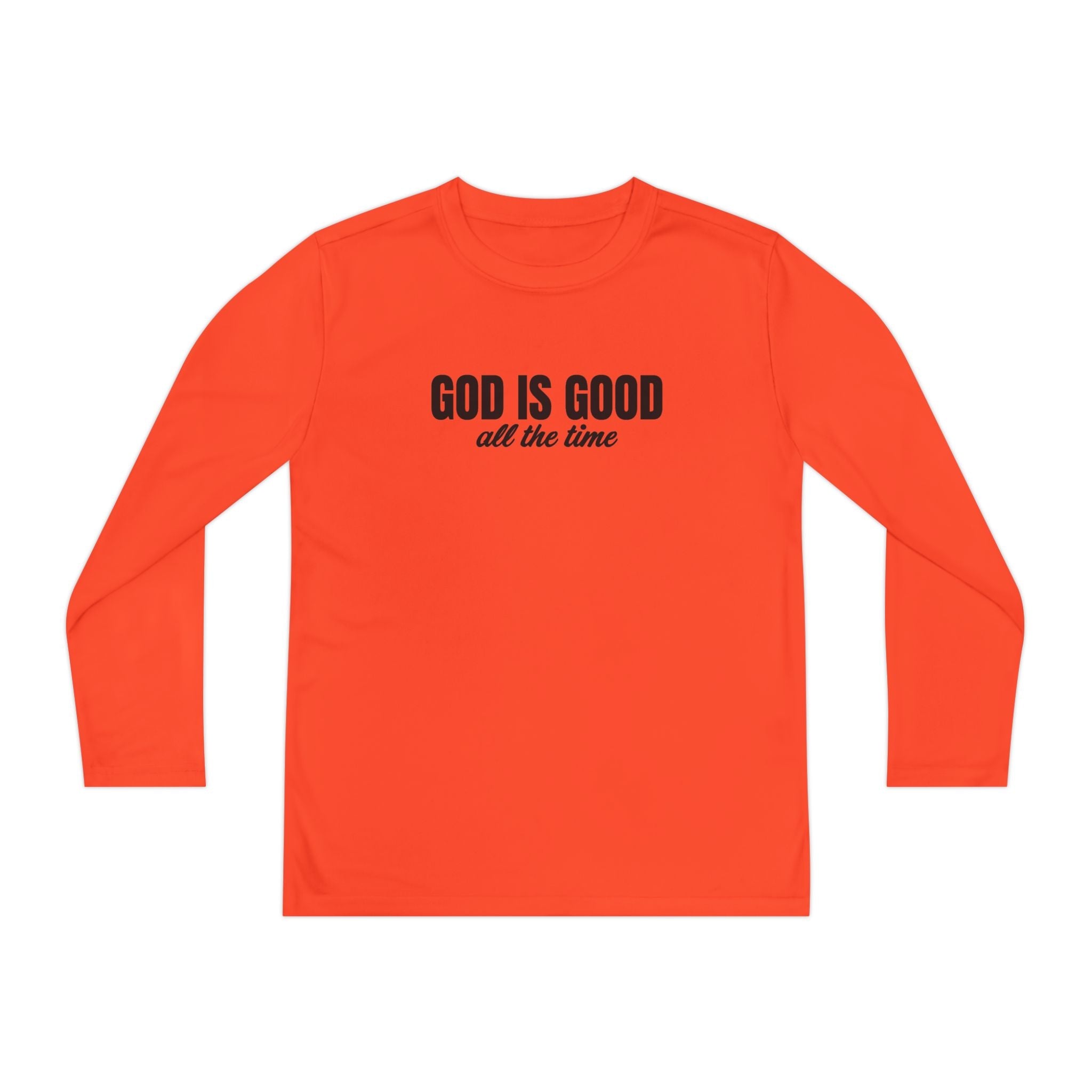 Faith Based Youth Long Sleeve T-Shirt - God Is Good All The Time | Kids clothes by atgodanddesigns
