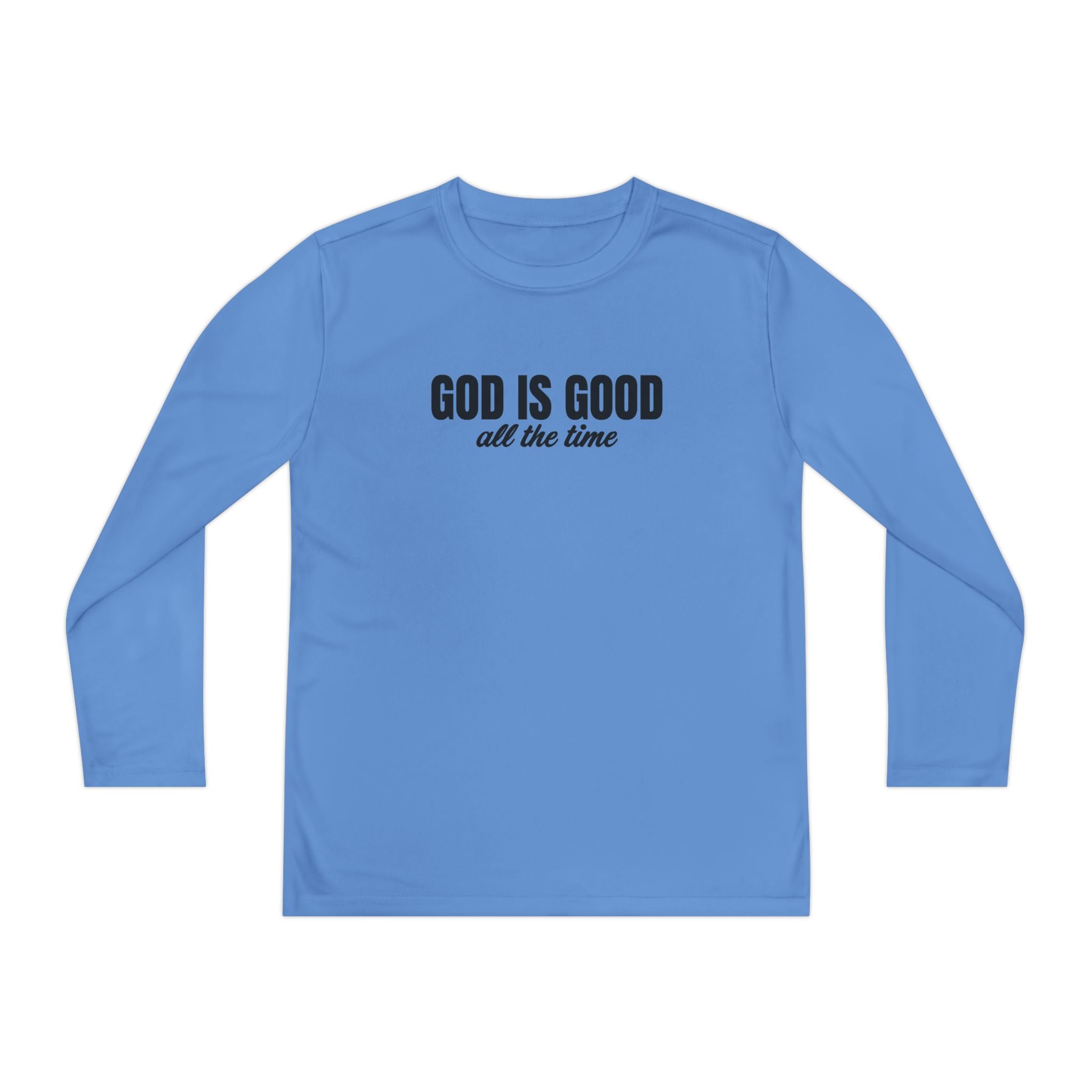 Faith Based Youth Long Sleeve T-Shirt - God Is Good All The Time | Kids clothes by atgodanddesigns