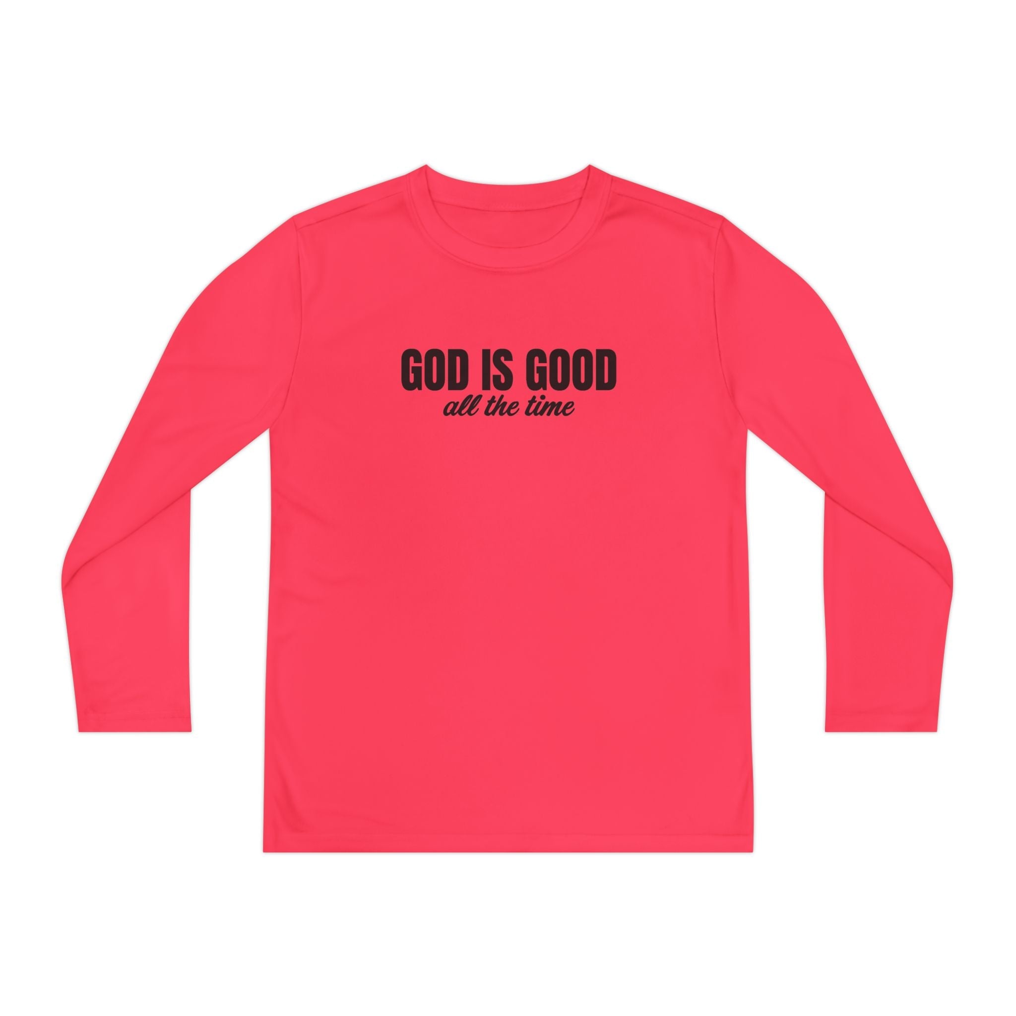 Faith Based Youth Long Sleeve T-Shirt - God Is Good All The Time | Kids clothes by atgodanddesigns