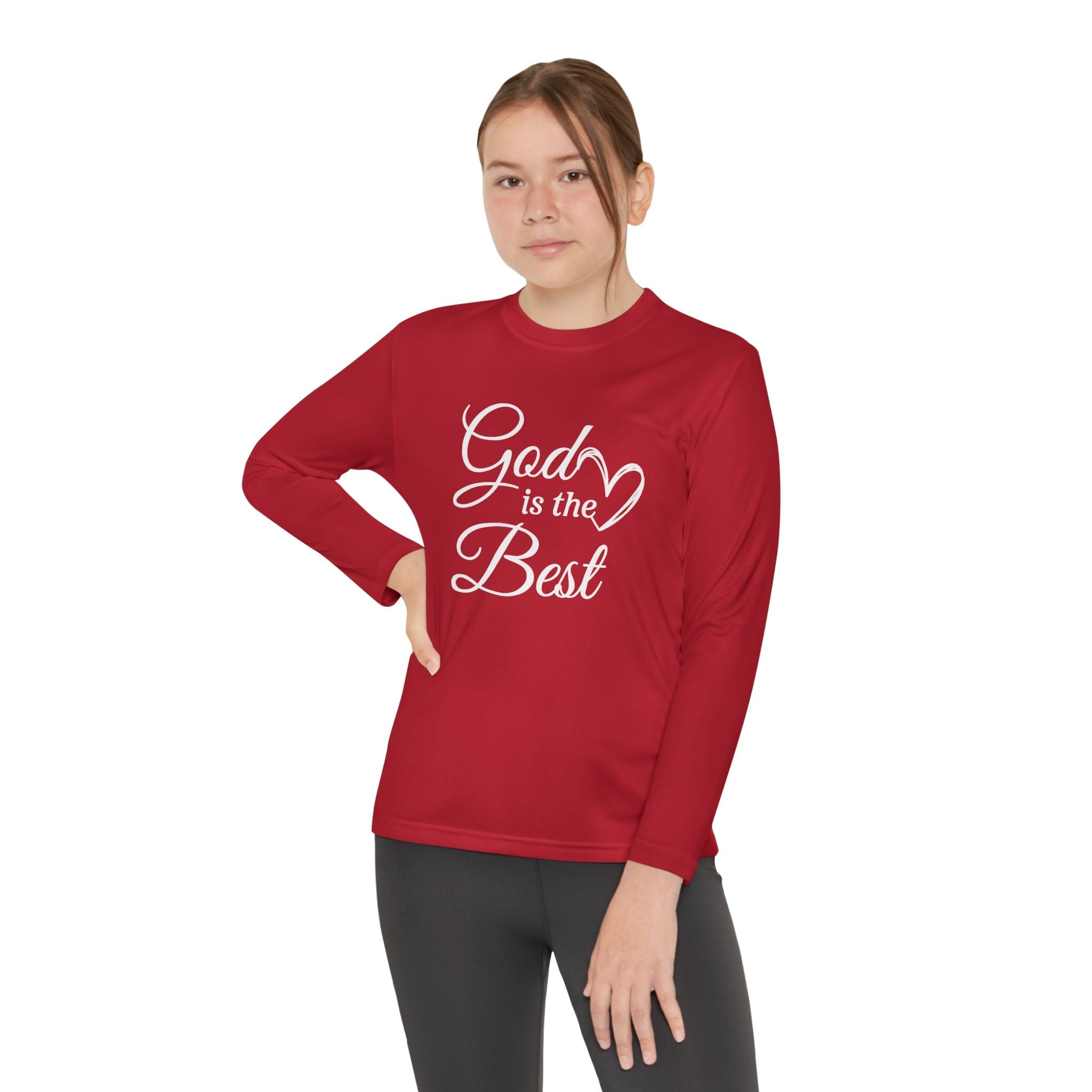 Faith Based Youth Long Sleeve T-Shirt - God Is The Best | Kids clothes by atgodanddesigns