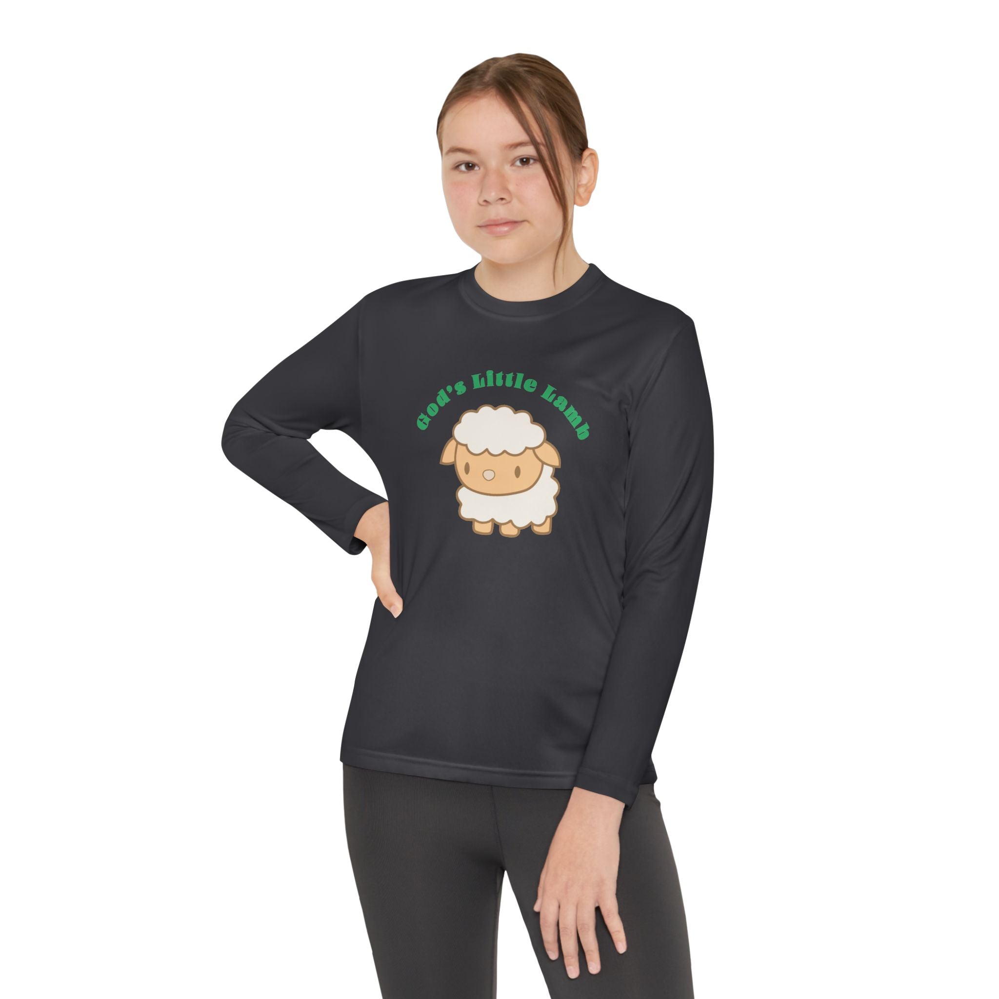 Faith Based Youth Long Sleeve T-Shirt - God's Little Lamb | Kids clothes by atgodanddesigns