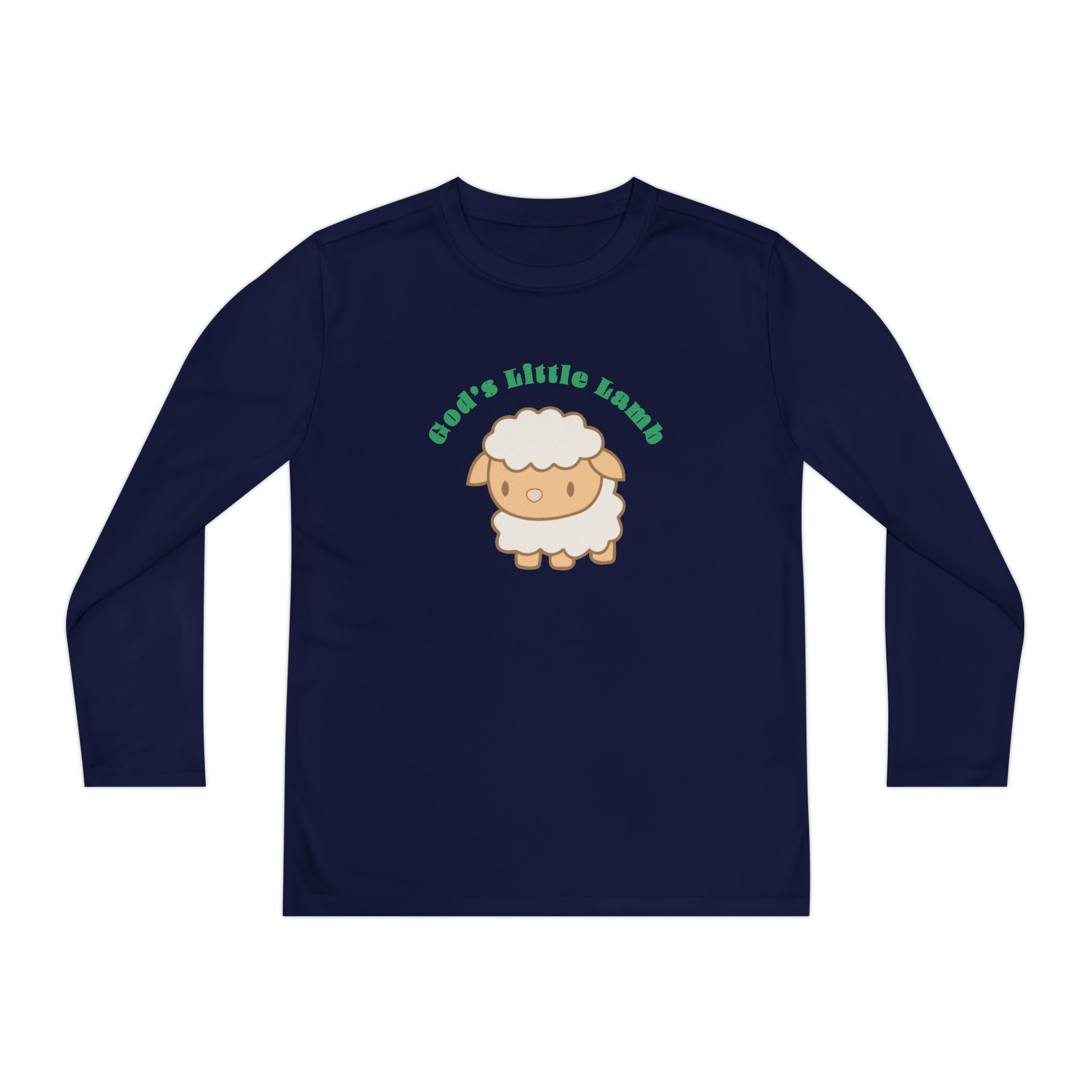 Faith Based Youth Long Sleeve T-Shirt - God's Little Lamb | Kids clothes by atgodanddesigns