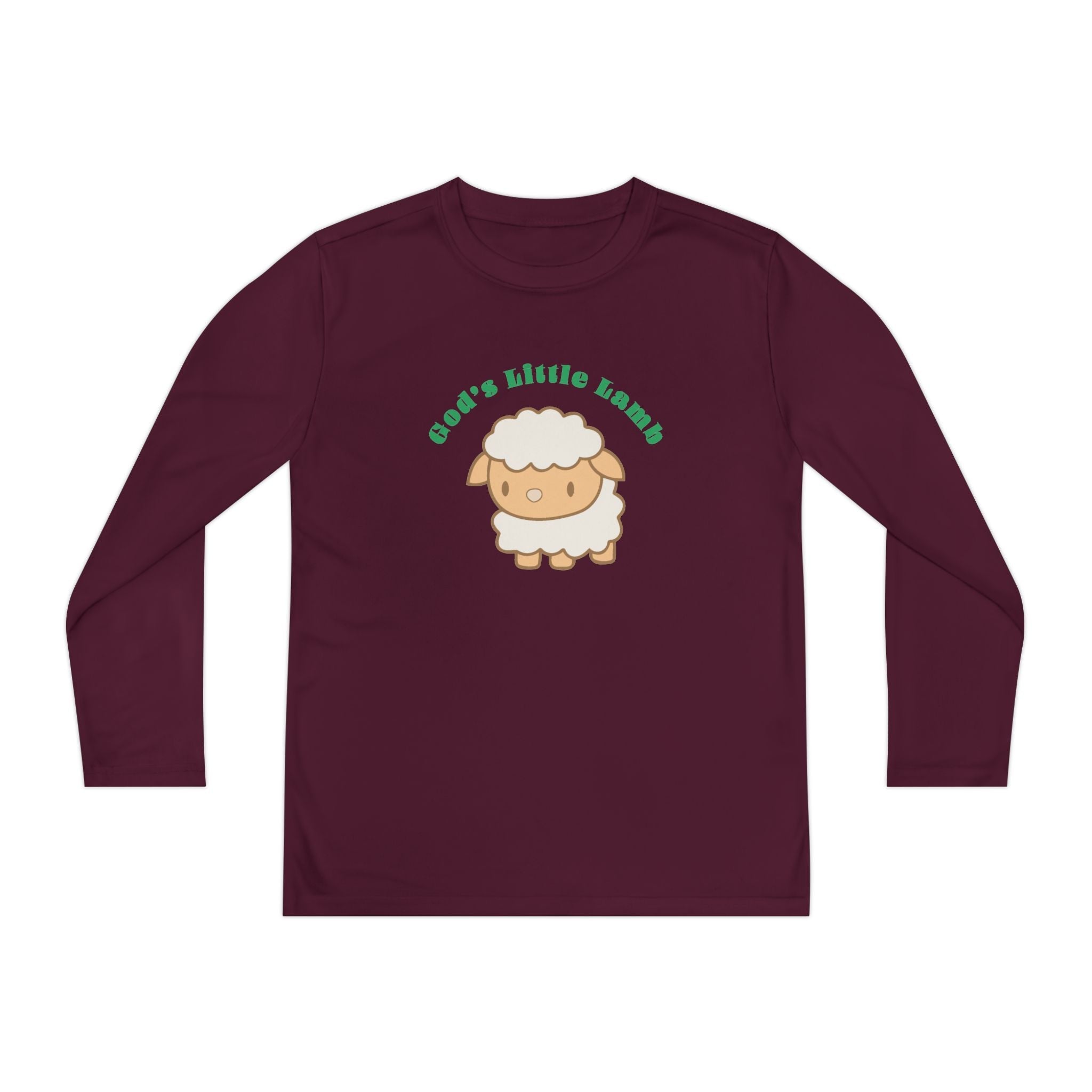 Faith Based Youth Long Sleeve T-Shirt - God's Little Lamb | Kids clothes by atgodanddesigns