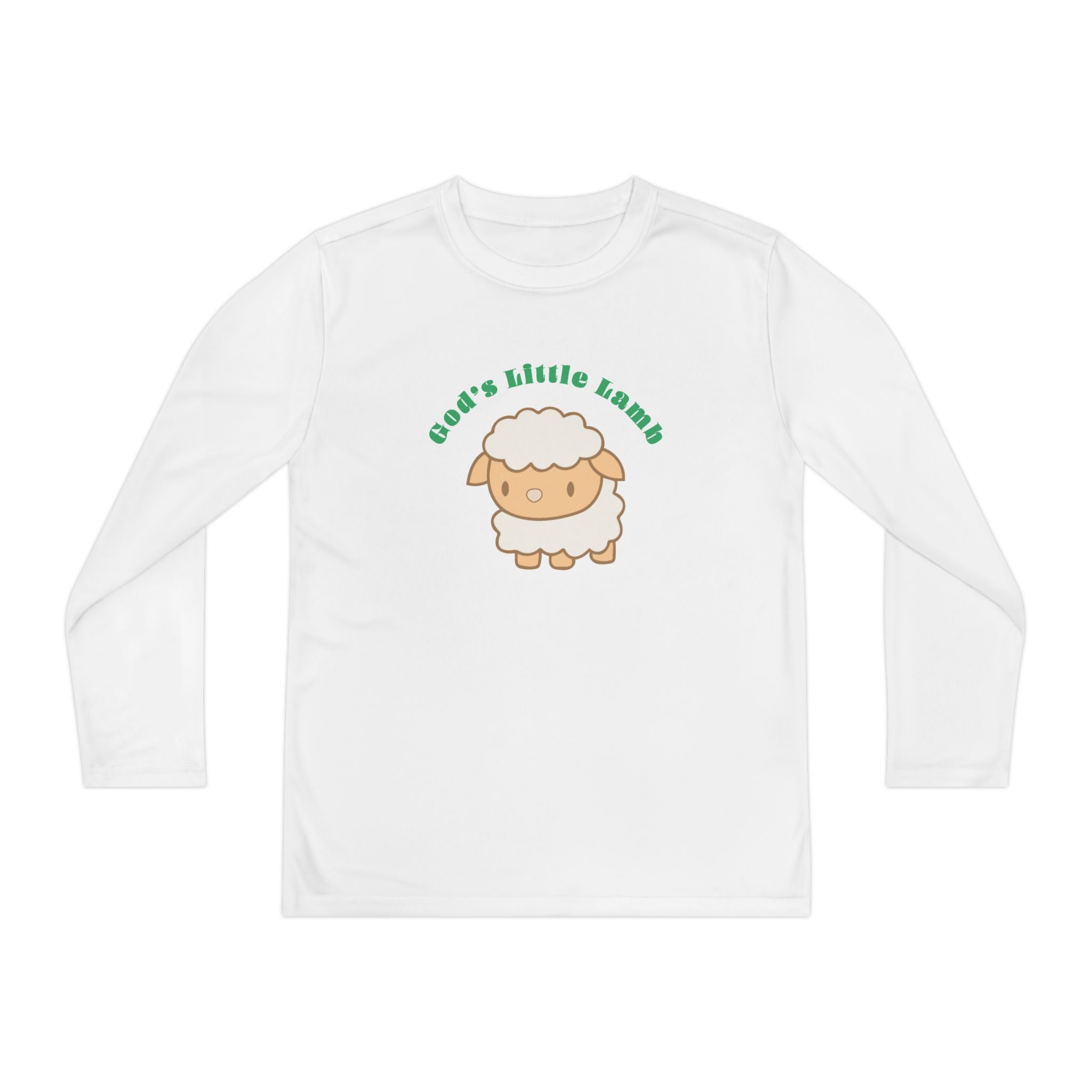 Faith Based Youth Long Sleeve T-Shirt - God's Little Lamb | Kids clothes by atgodanddesigns