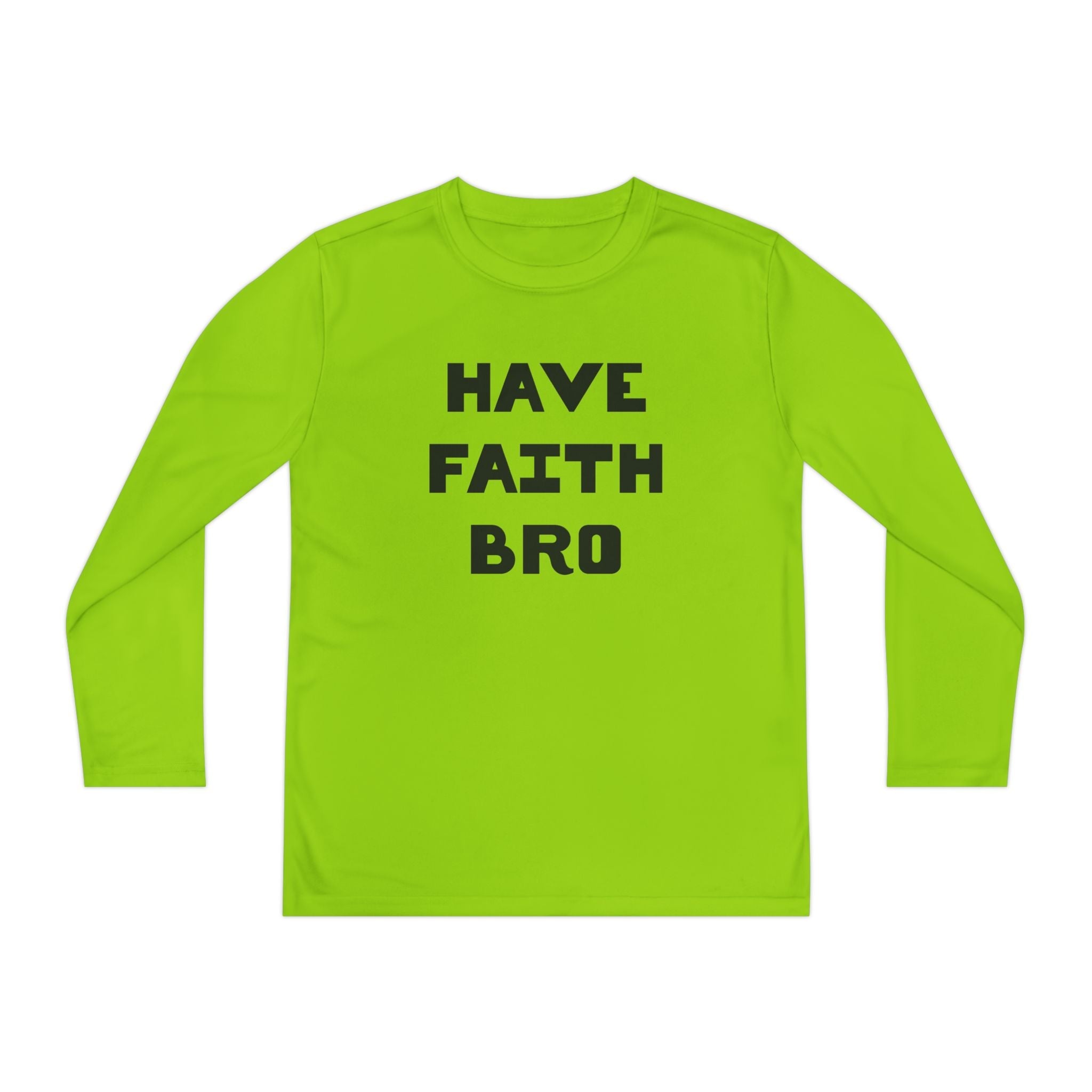 Faith Based Youth Long Sleeve T-Shirt - Have Faith Bro | Kids clothes by atgodanddesigns