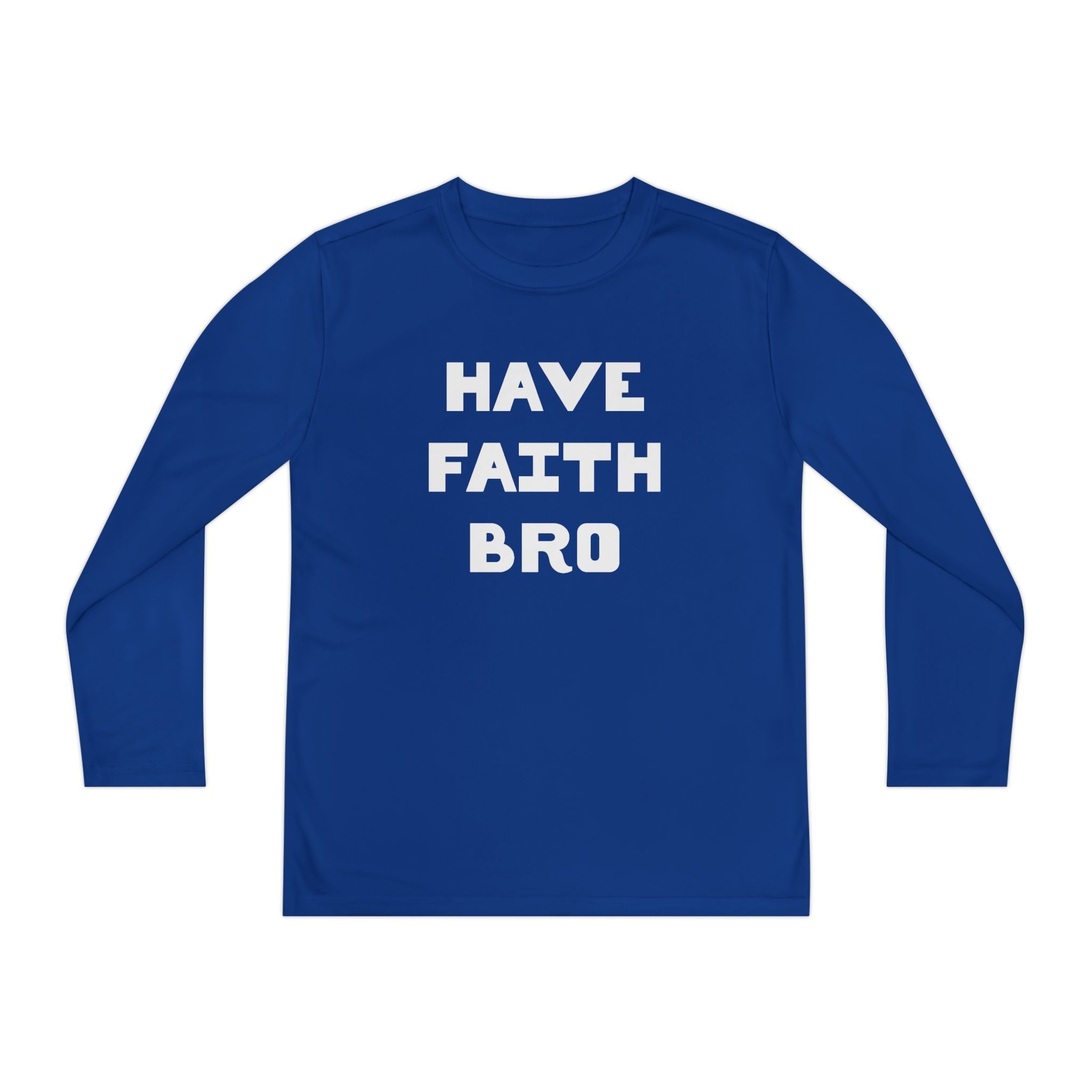 Faith Based Youth Long Sleeve T-Shirt - Have Faith Bro | Kids clothes by atgodanddesigns