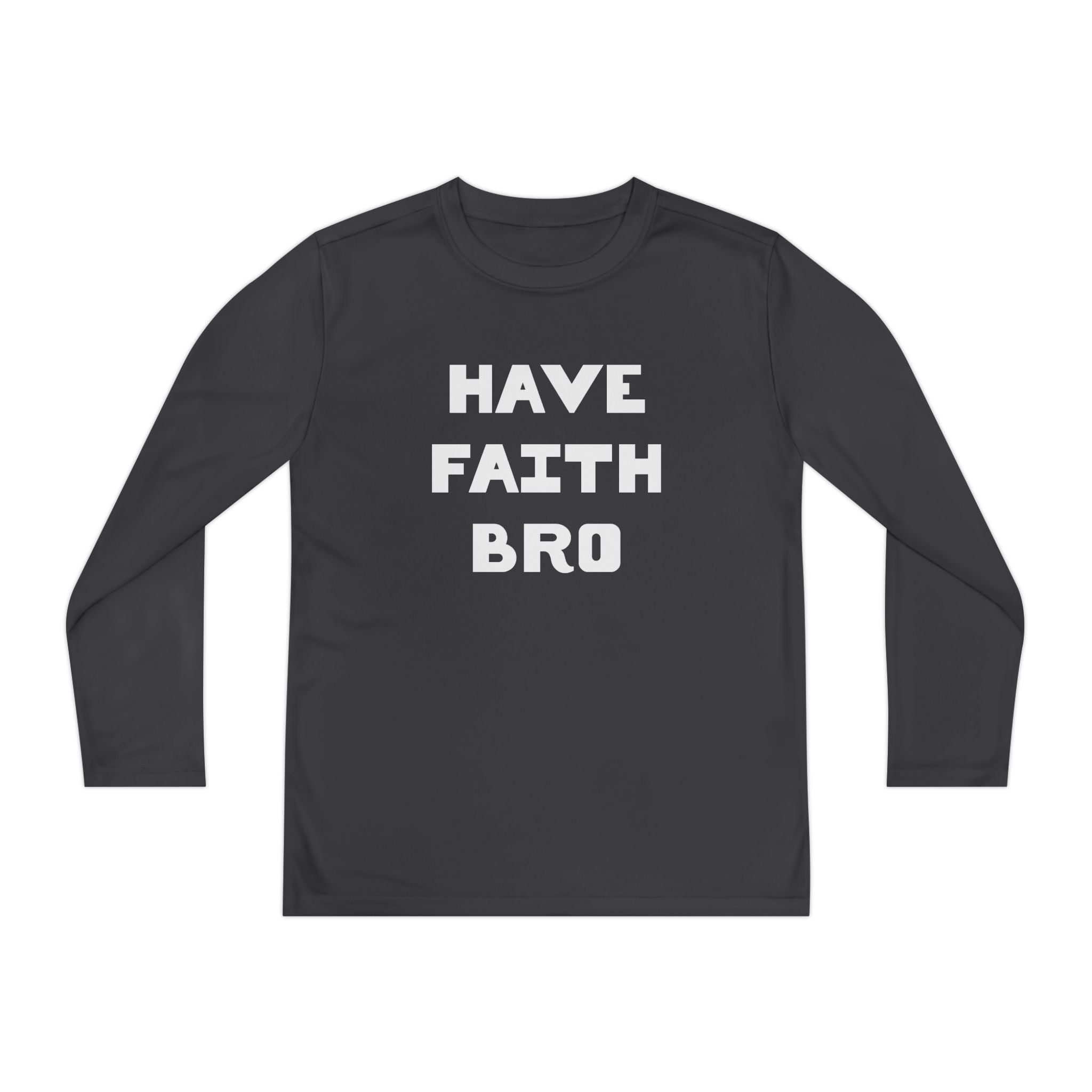 Faith Based Youth Long Sleeve T-Shirt - Have Faith Bro | Kids clothes by atgodanddesigns