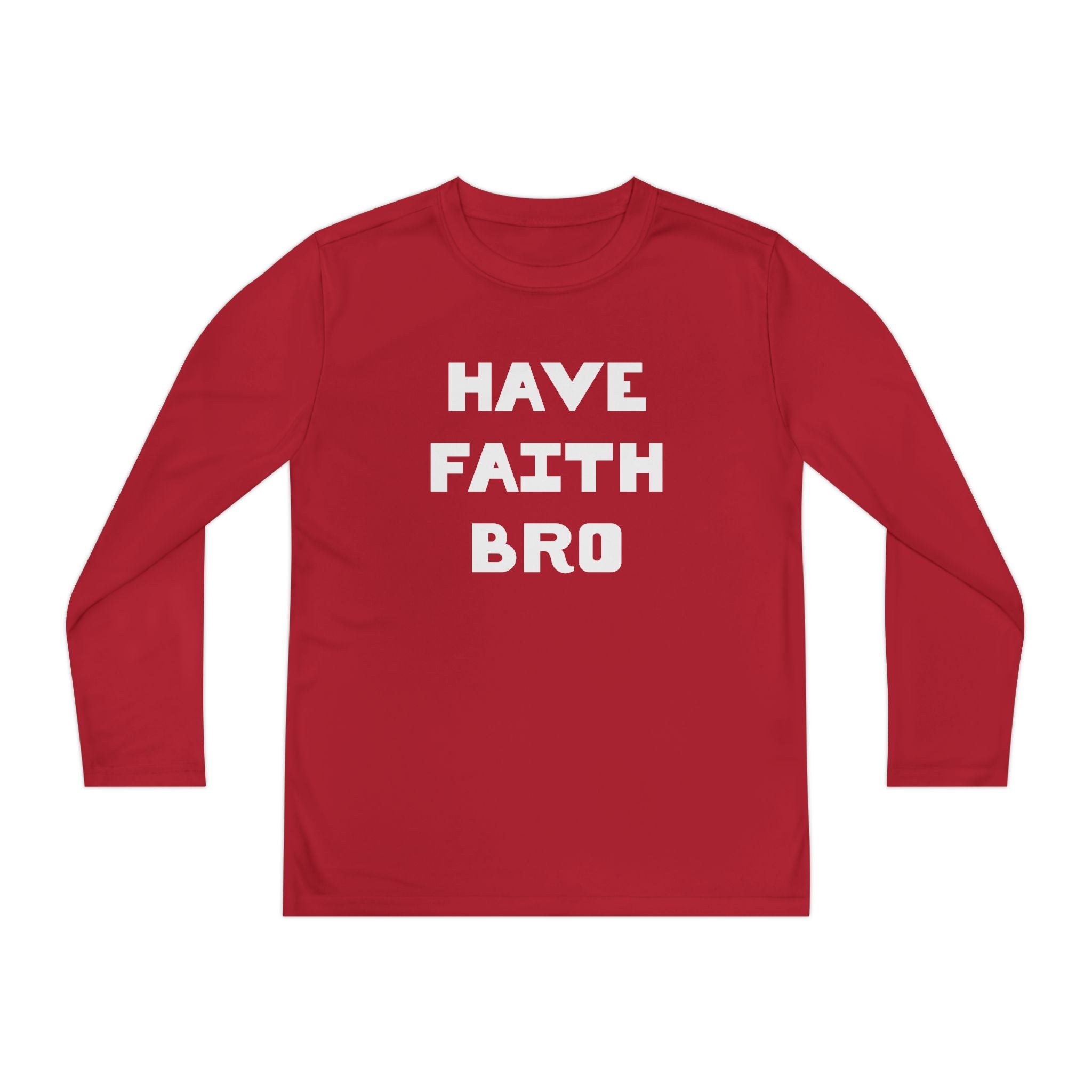 Faith Based Youth Long Sleeve T-Shirt - Have Faith Bro | Kids clothes by atgodanddesigns