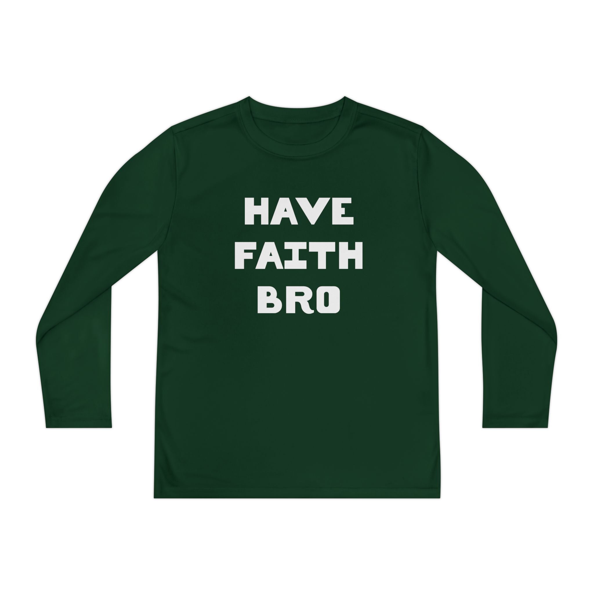 Faith Based Youth Long Sleeve T-Shirt - Have Faith Bro | Kids clothes by atgodanddesigns