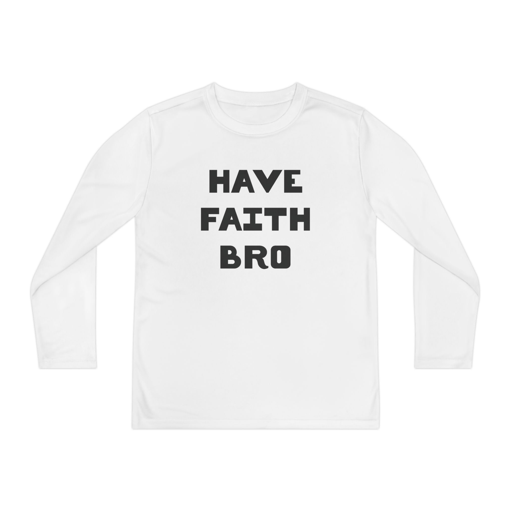 Faith Based Youth Long Sleeve T-Shirt - Have Faith Bro | Kids clothes by atgodanddesigns