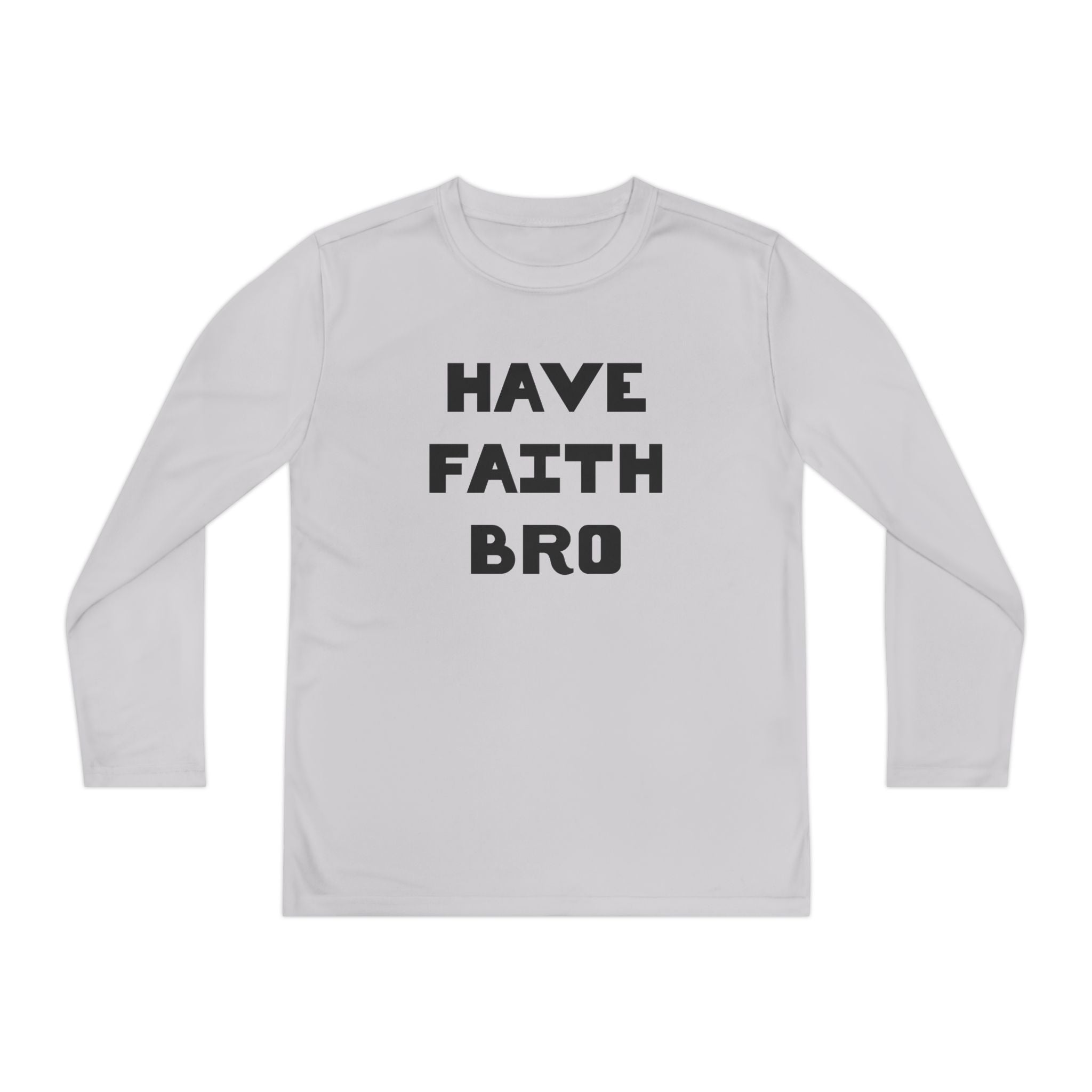 Faith Based Youth Long Sleeve T-Shirt - Have Faith Bro | Kids clothes by atgodanddesigns