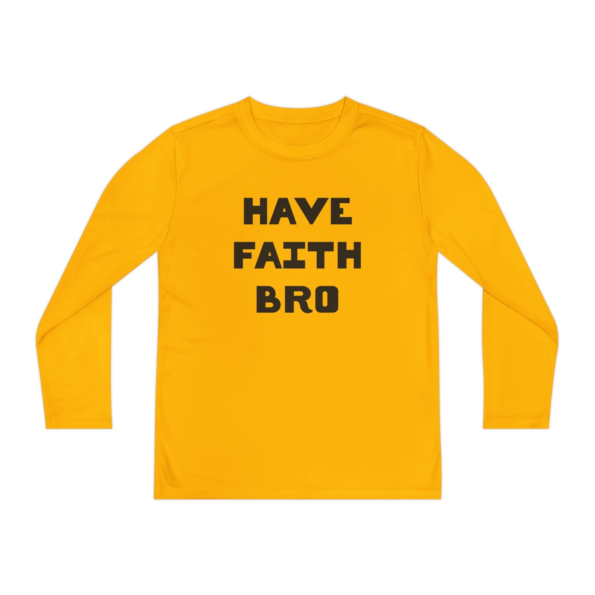 Faith Based Youth Long Sleeve T-Shirt - Have Faith Bro | Kids clothes by atgodanddesigns
