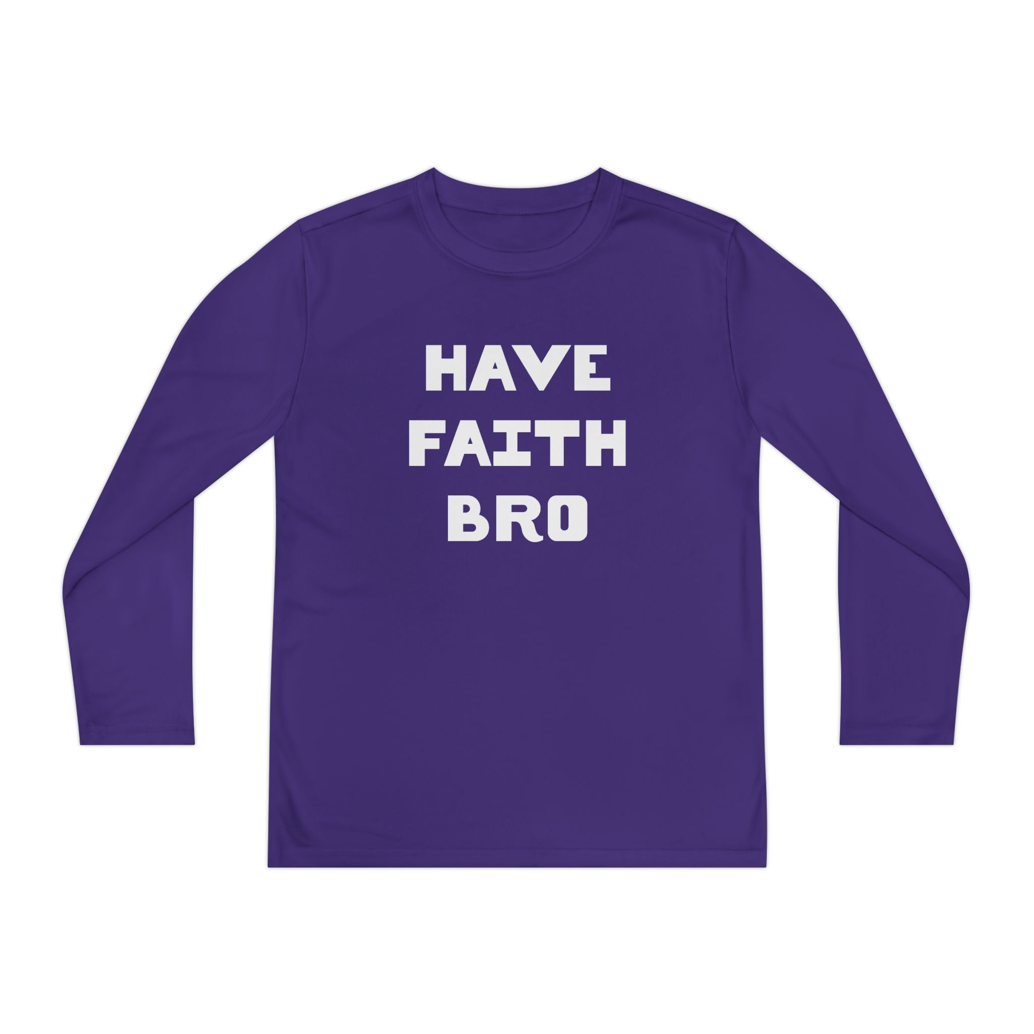 Faith Based Youth Long Sleeve T-Shirt - Have Faith Bro | Kids clothes by atgodanddesigns