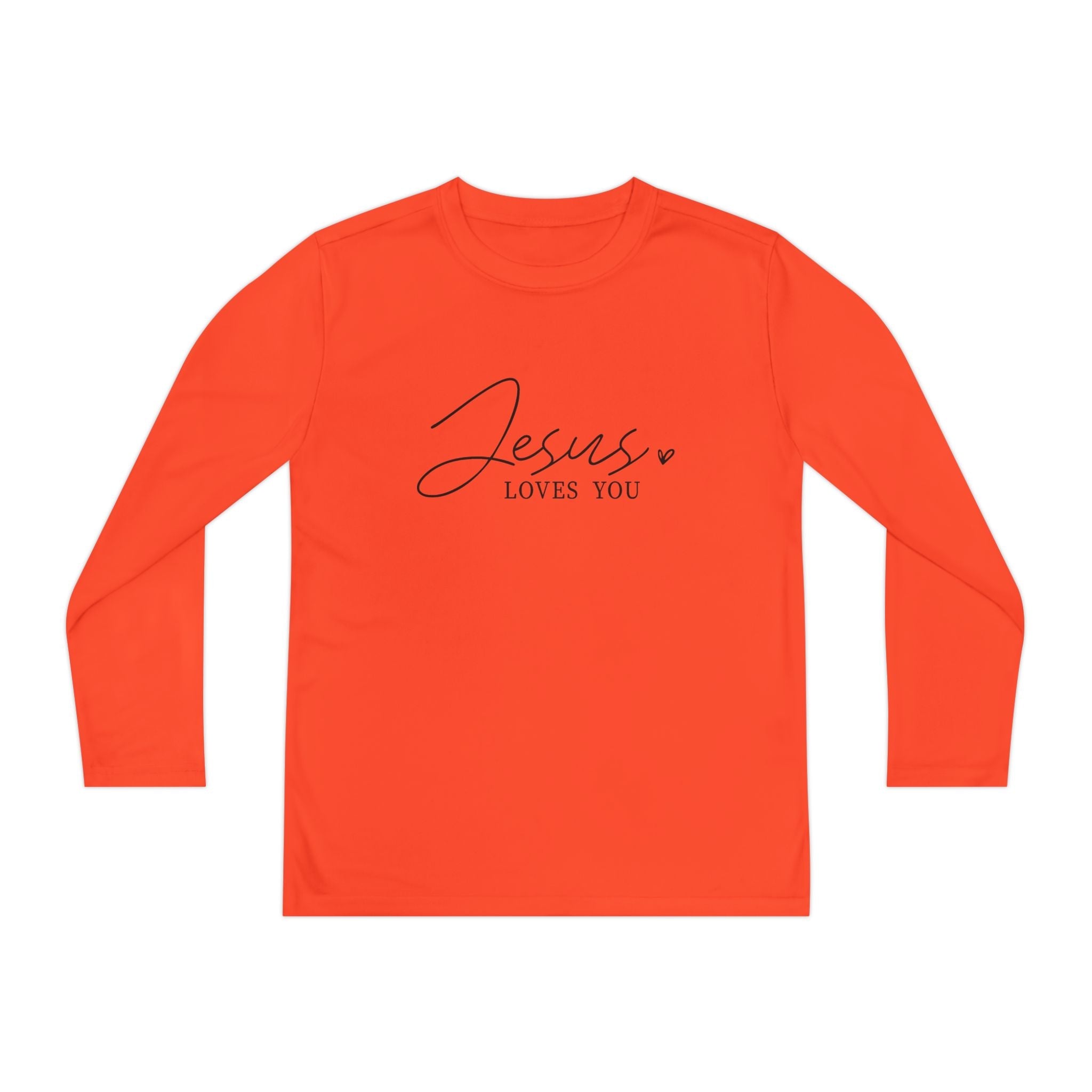 Faith Based Youth Long Sleeve T-Shirt - Jesus Loves You | Kids clothes by atgodanddesigns