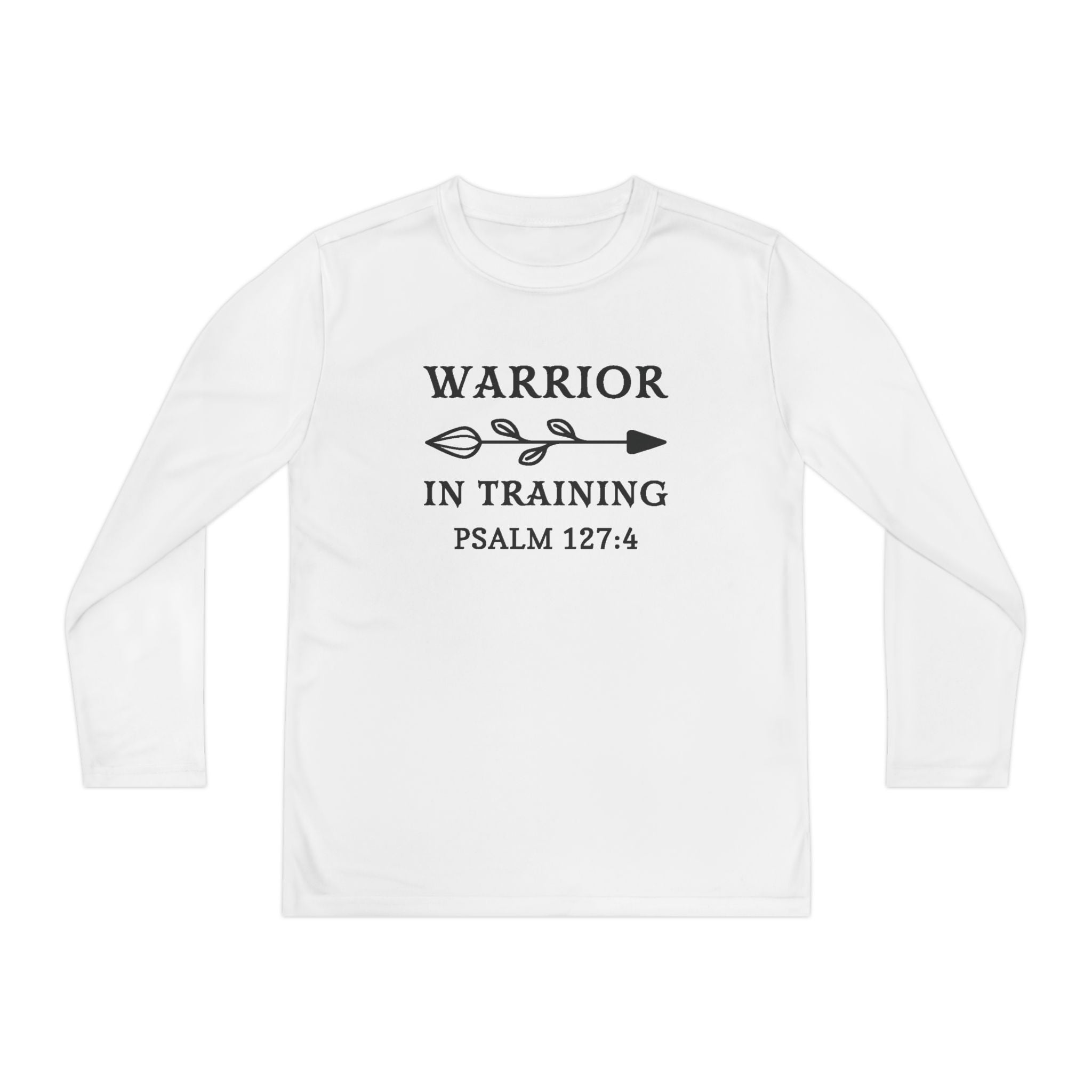 Faith Based Youth Long Sleeve T-Shirt - Warrior In Training | Kids clothes by atgodanddesigns