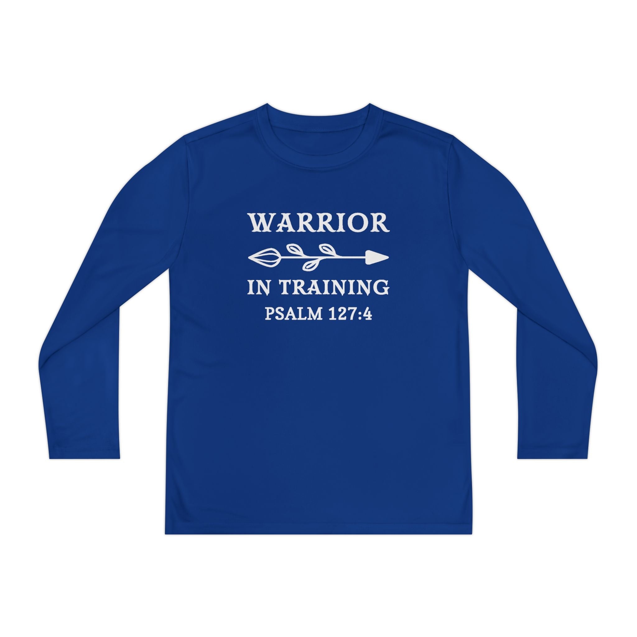 Faith Based Youth Long Sleeve T-Shirt - Warrior In Training | Kids clothes by atgodanddesigns