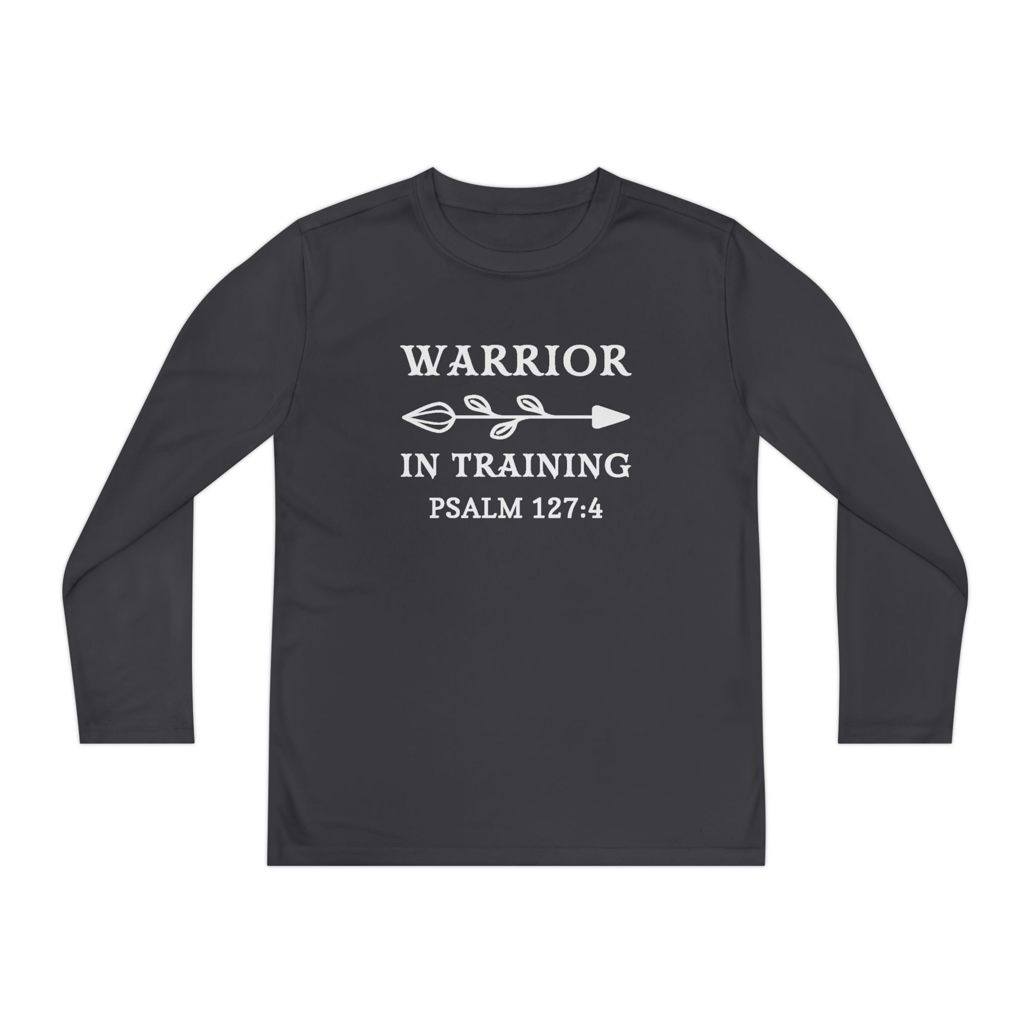 Faith Based Youth Long Sleeve T-Shirt - Warrior In Training | Kids clothes by atgodanddesigns