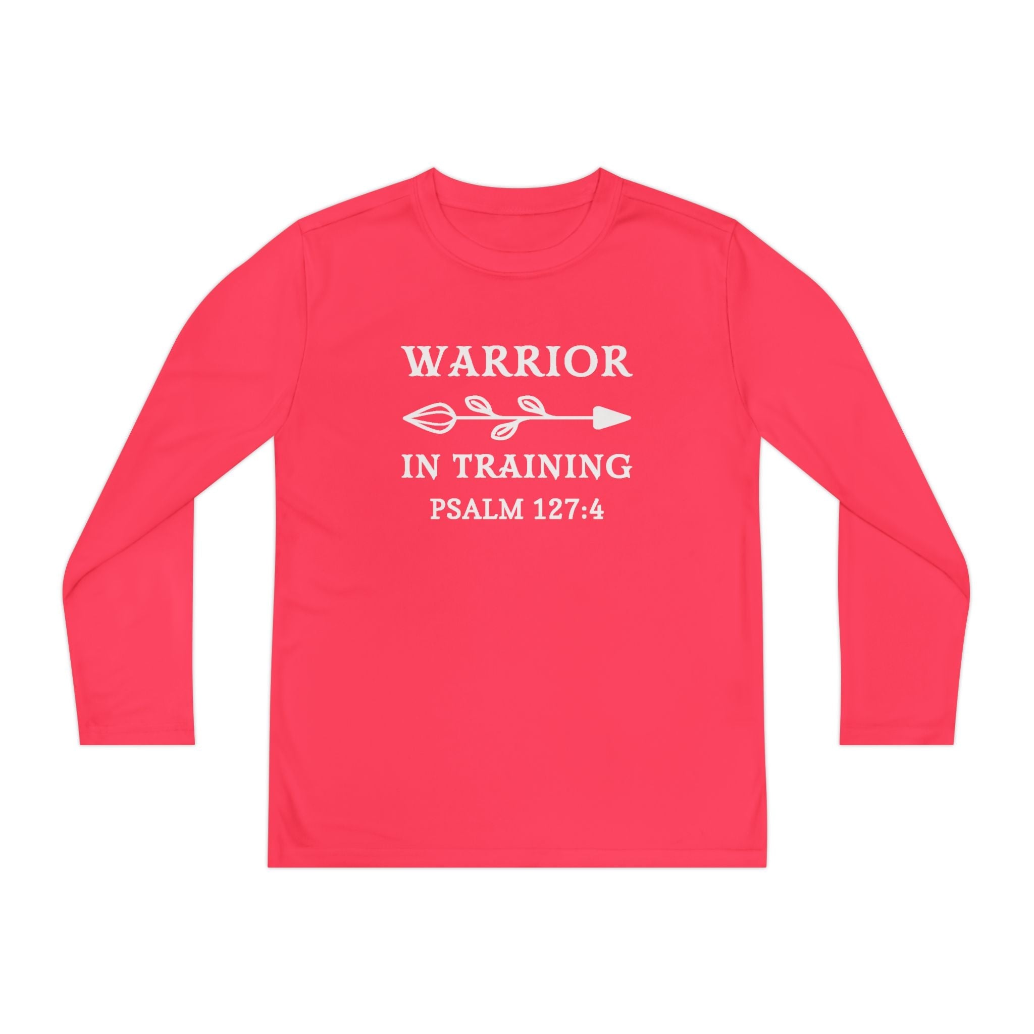 Faith Based Youth Long Sleeve T-Shirt - Warrior In Training | Kids clothes by atgodanddesigns