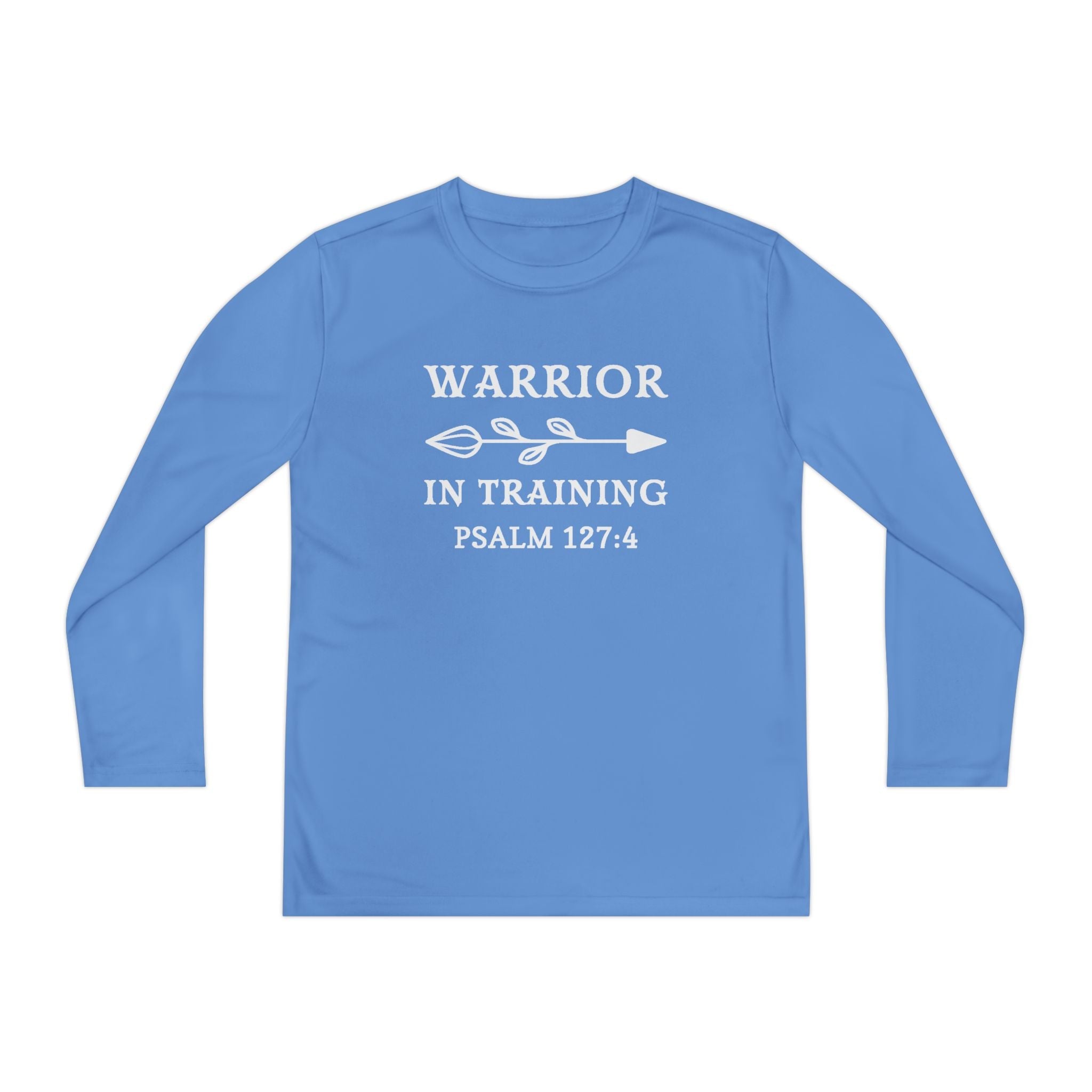 Faith Based Youth Long Sleeve T-Shirt - Warrior In Training | Kids clothes by atgodanddesigns