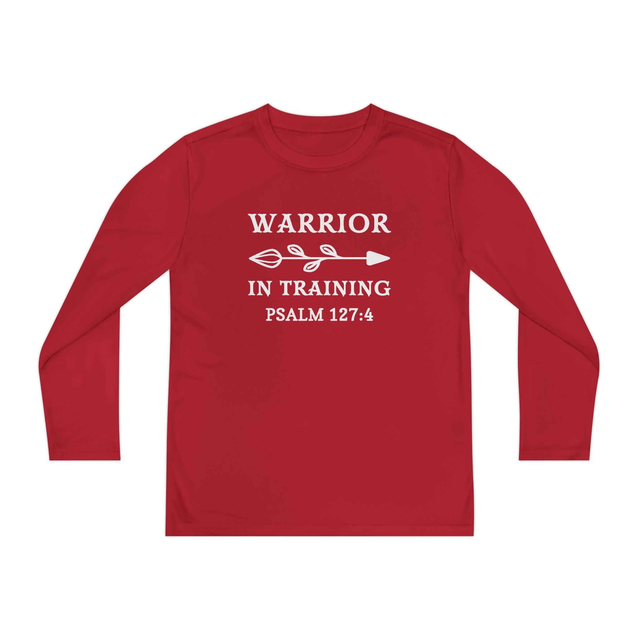 Faith Based Youth Long Sleeve T-Shirt - Warrior In Training | Kids clothes by atgodanddesigns