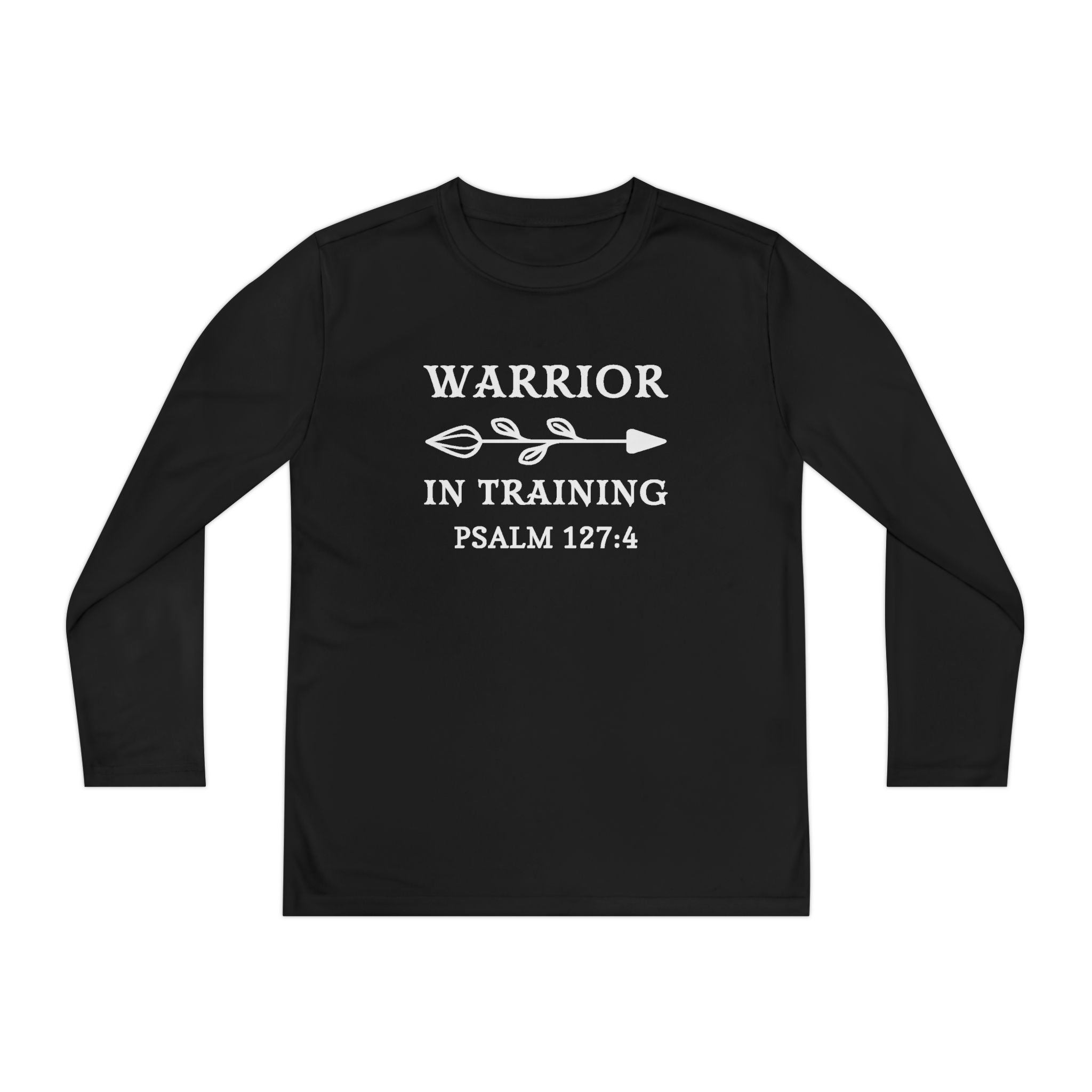 Faith Based Youth Long Sleeve T-Shirt - Warrior In Training | Kids clothes by atgodanddesigns