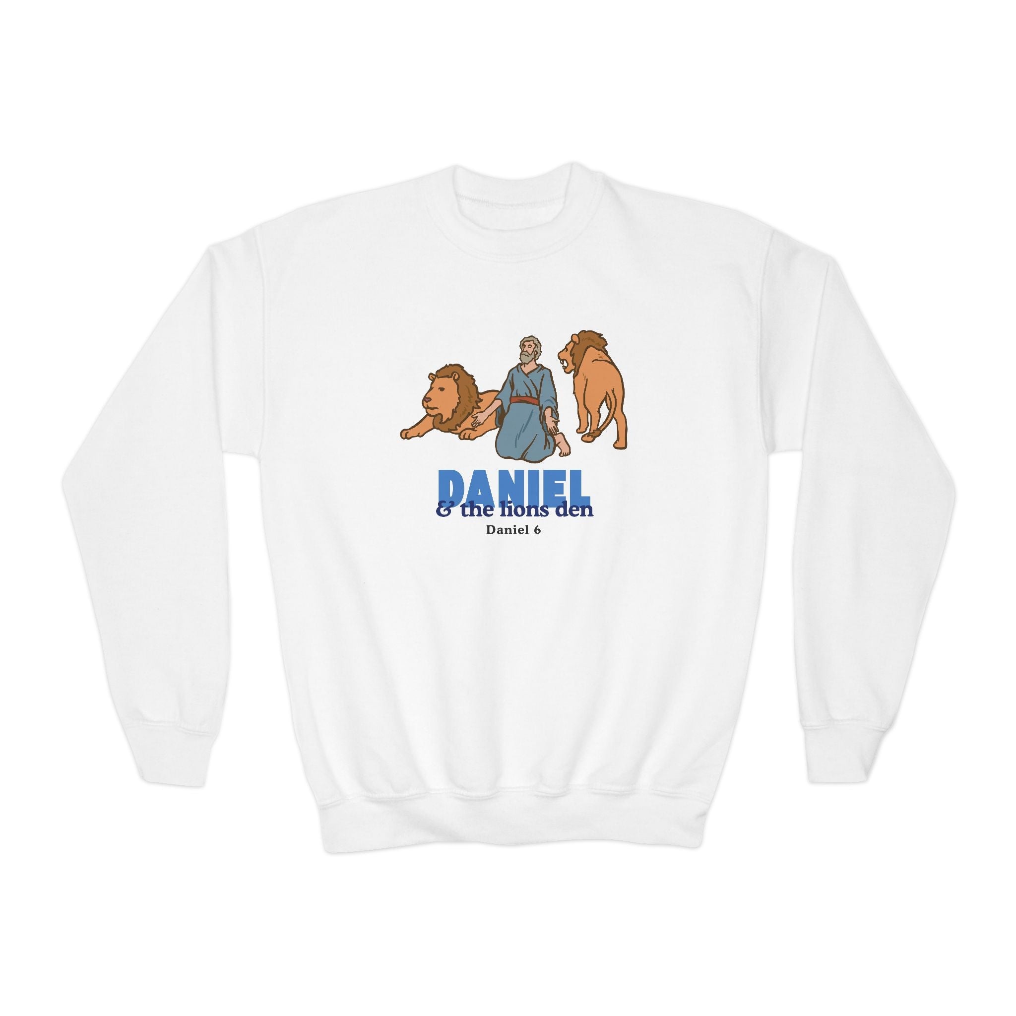 Faith Based Youth Sweatshirt - Daniel & The Lions Den | Kids clothes by atgodanddesigns