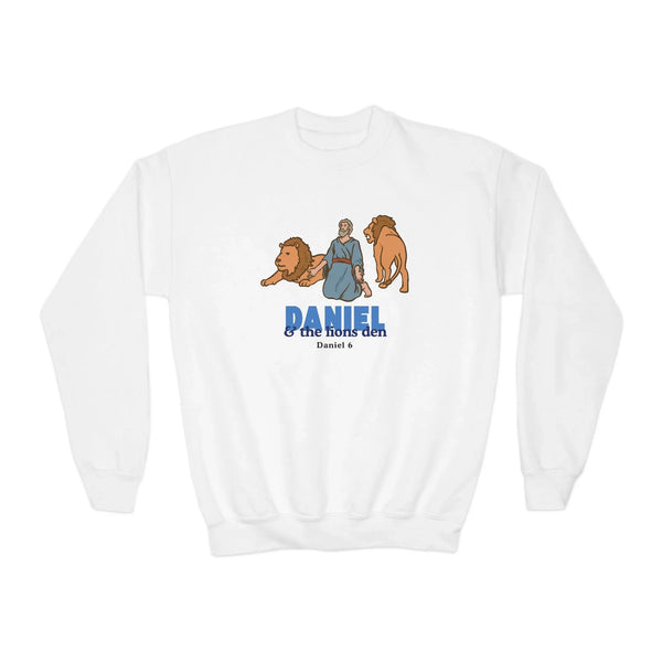 Faith Based Youth Sweatshirt - Daniel & The Lions Den | Kids clothes by atgodanddesigns