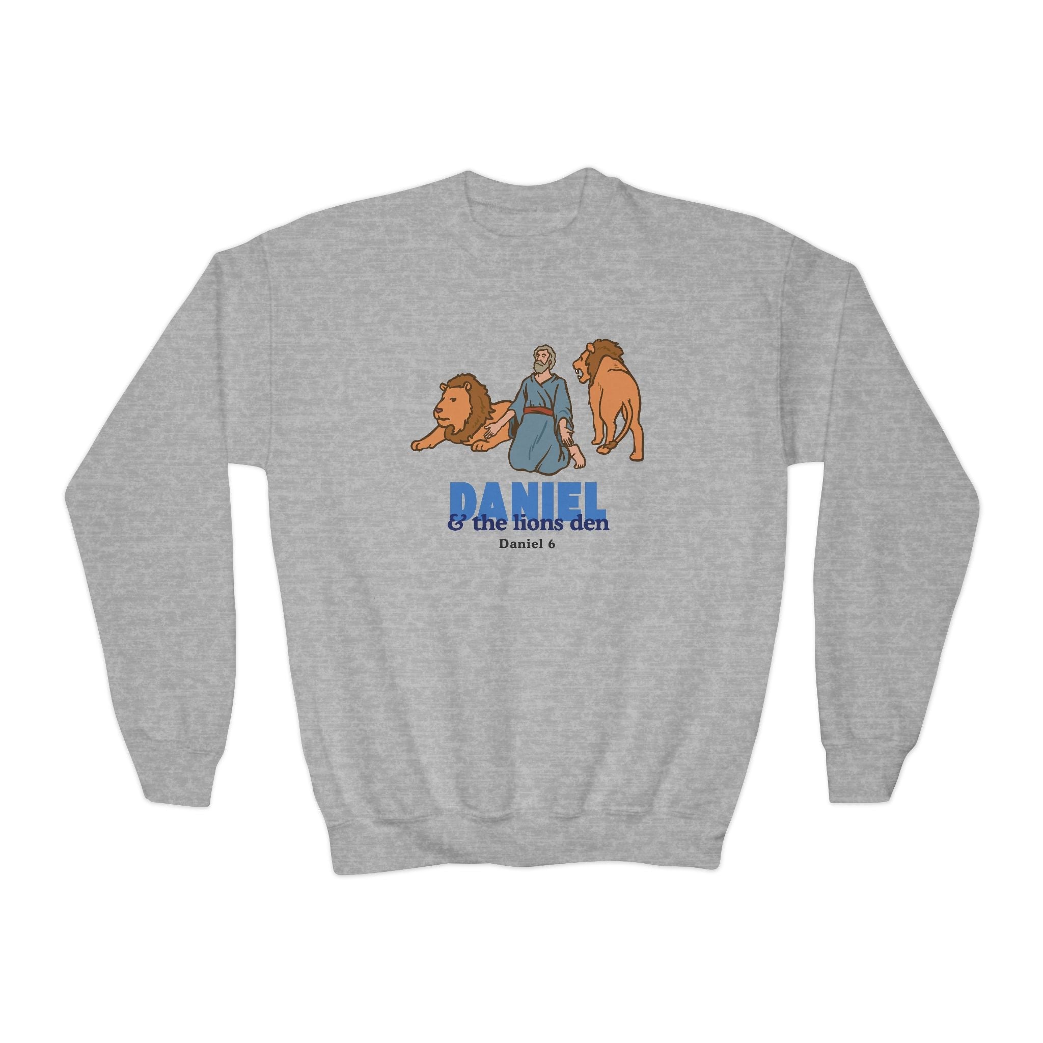 Faith Based Youth Sweatshirt - Daniel & The Lions Den | Kids clothes by atgodanddesigns