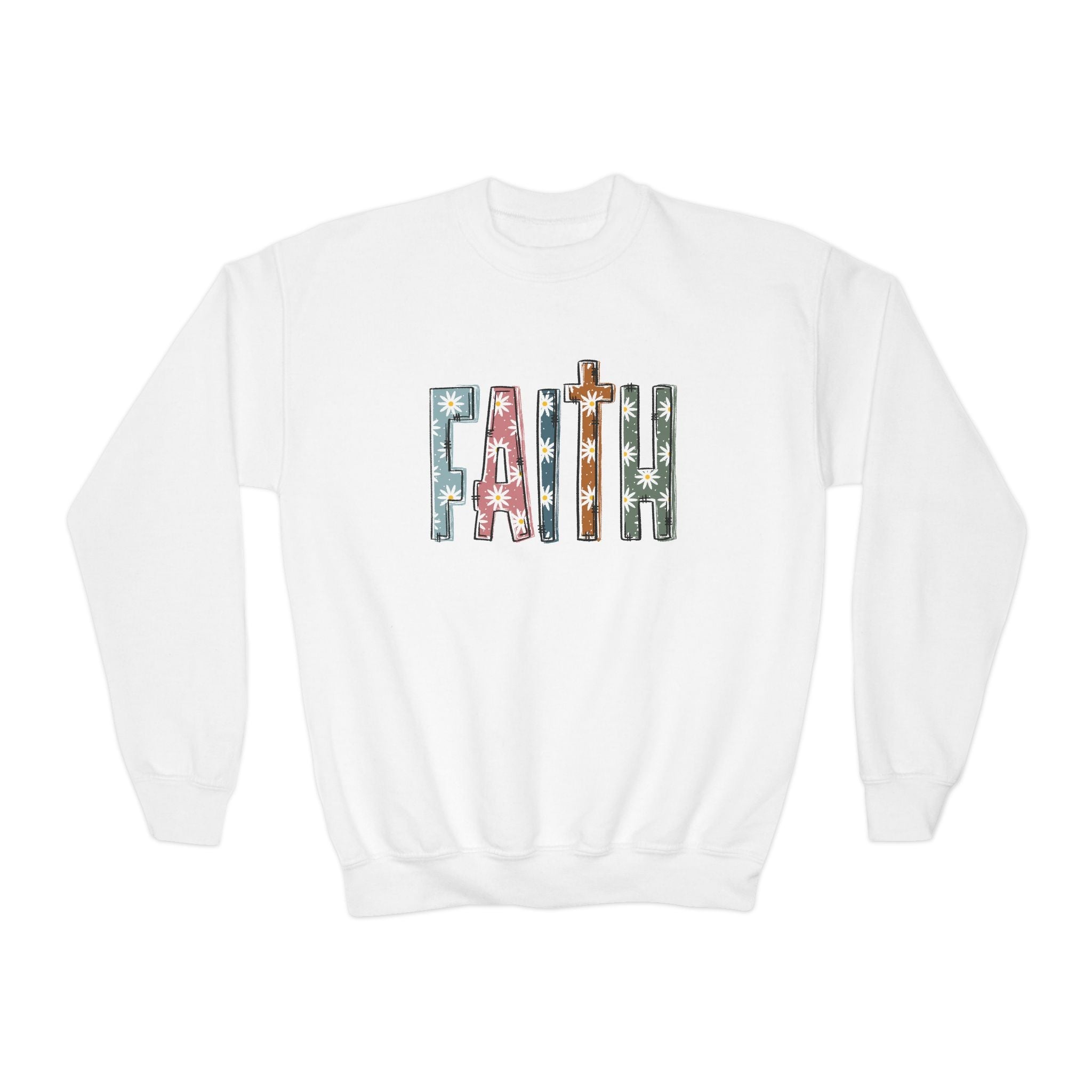 Faith Based Youth Sweatshirt - FAITH | Kids clothes by atgodanddesigns