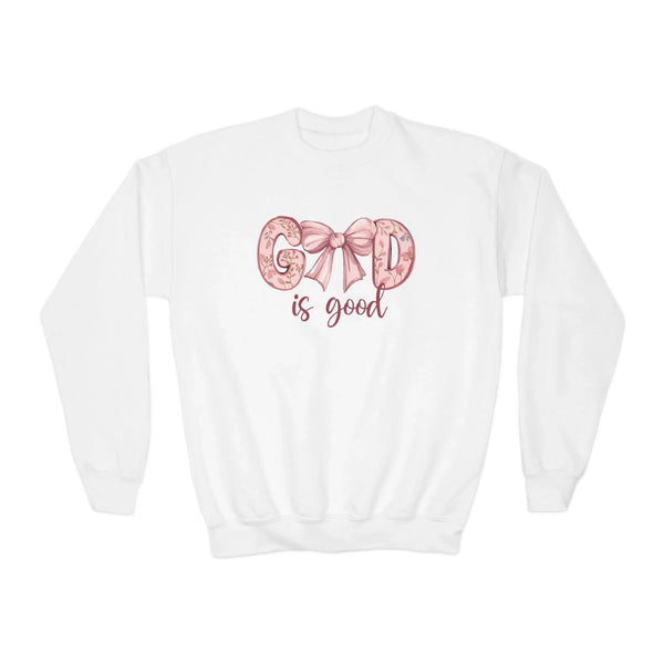 Faith Based Youth Sweatshirt - God Is Good | Kids clothes by atgodanddesigns