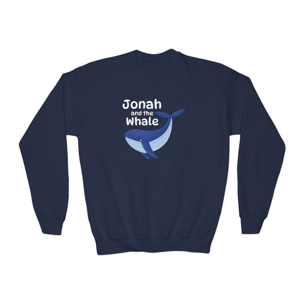 Faith Based Youth Sweatshirt - Jonah And The Whale | Kids clothes by atgodanddesigns
