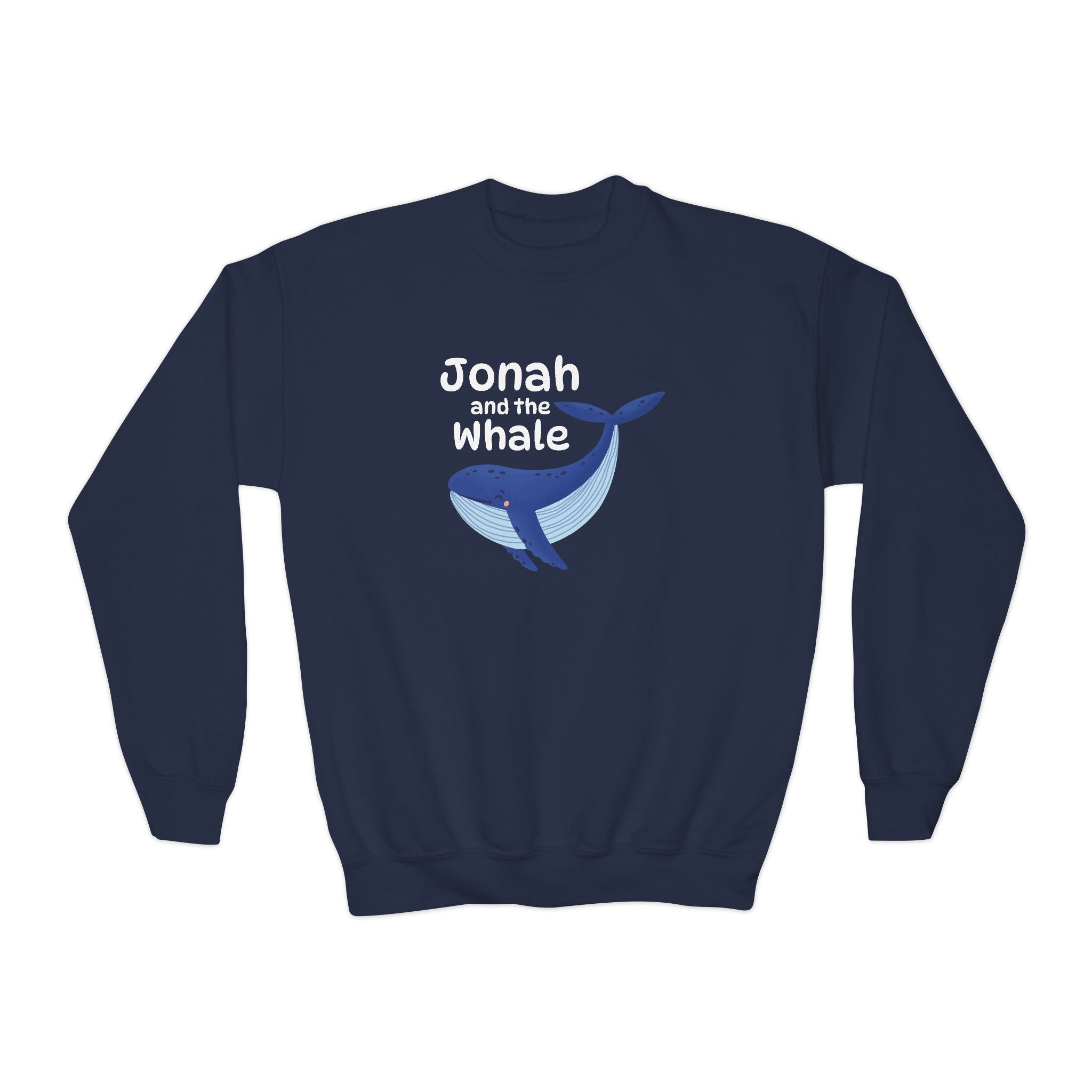 Faith Based Youth Sweatshirt - Jonah And The Whale | Kids clothes by atgodanddesigns