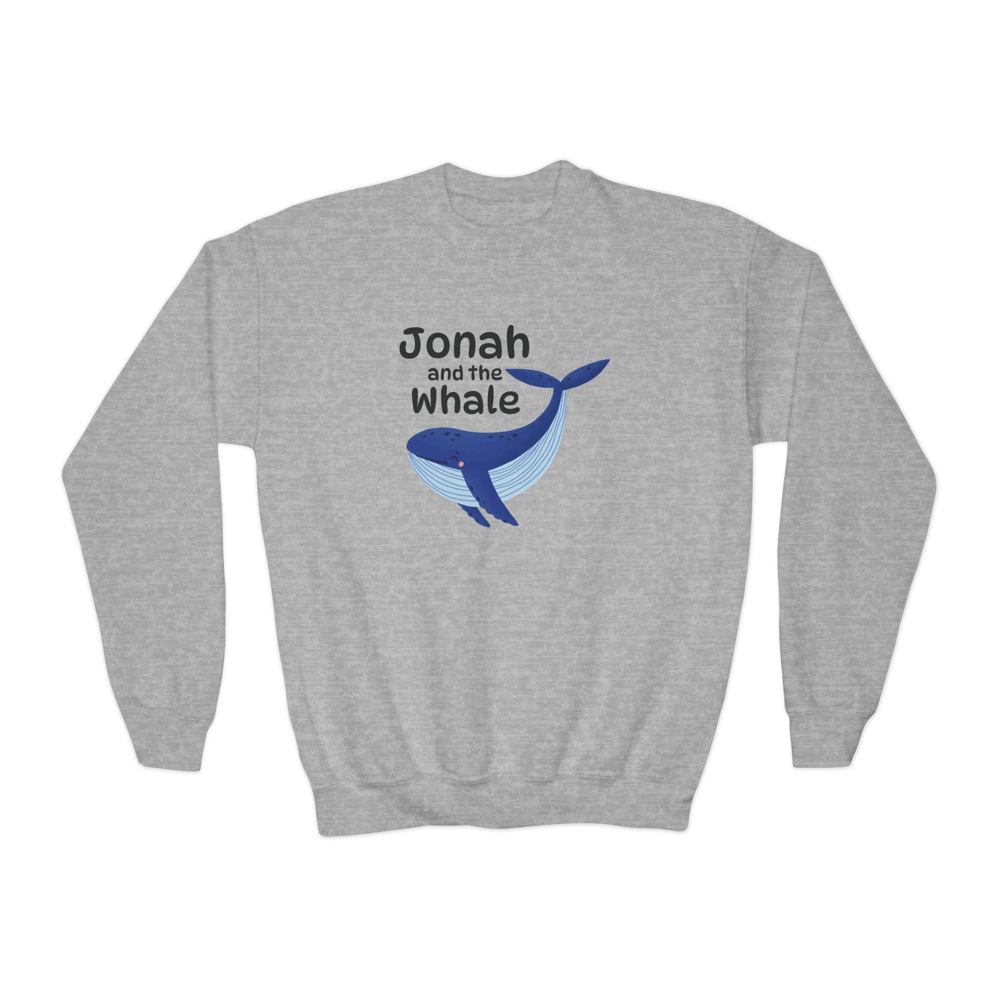 Faith Based Youth Sweatshirt - Jonah And The Whale | Kids clothes by atgodanddesigns