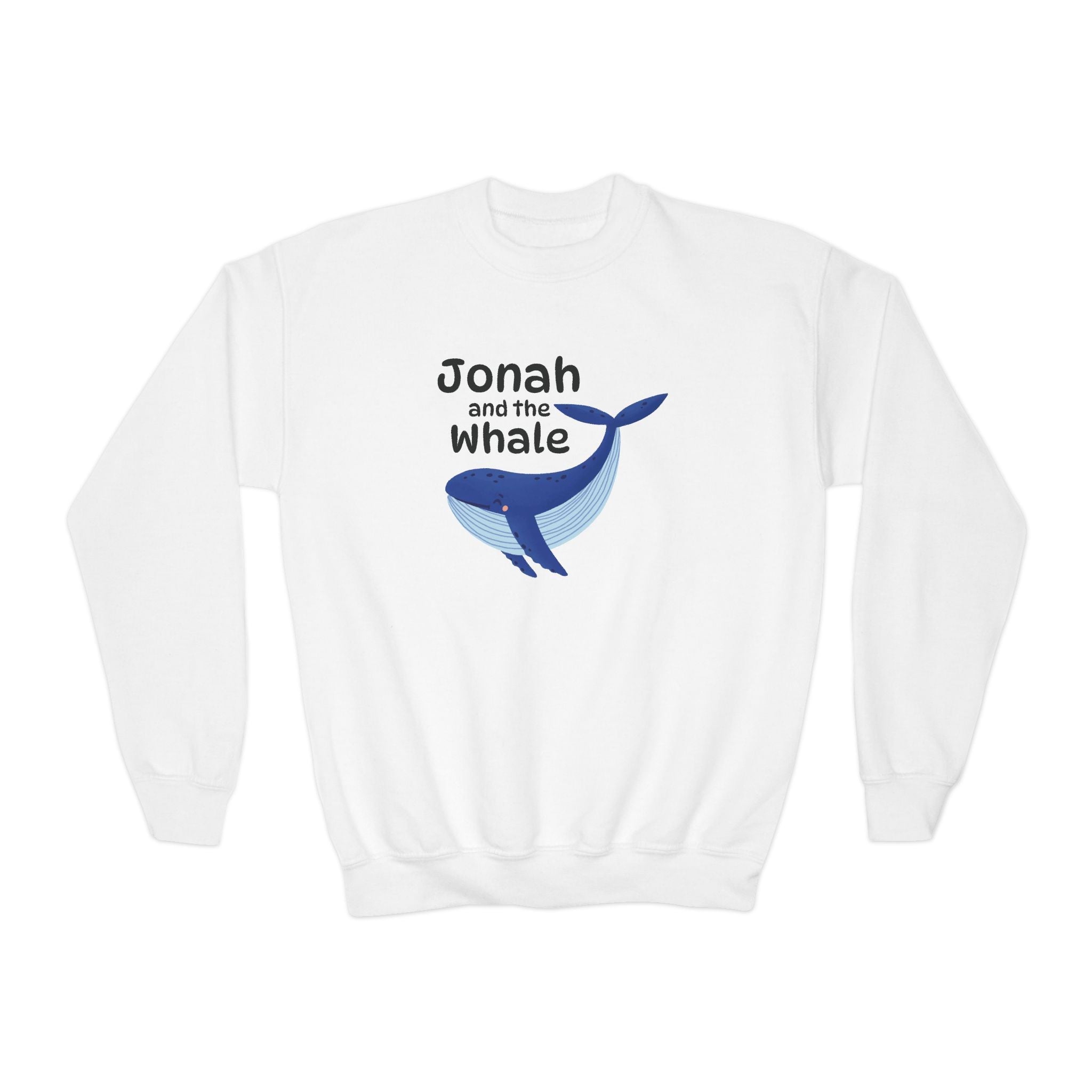 Faith Based Youth Sweatshirt - Jonah And The Whale | Kids clothes by atgodanddesigns